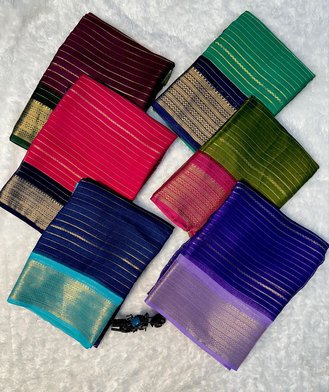 Beautiful semi mysore silk saree