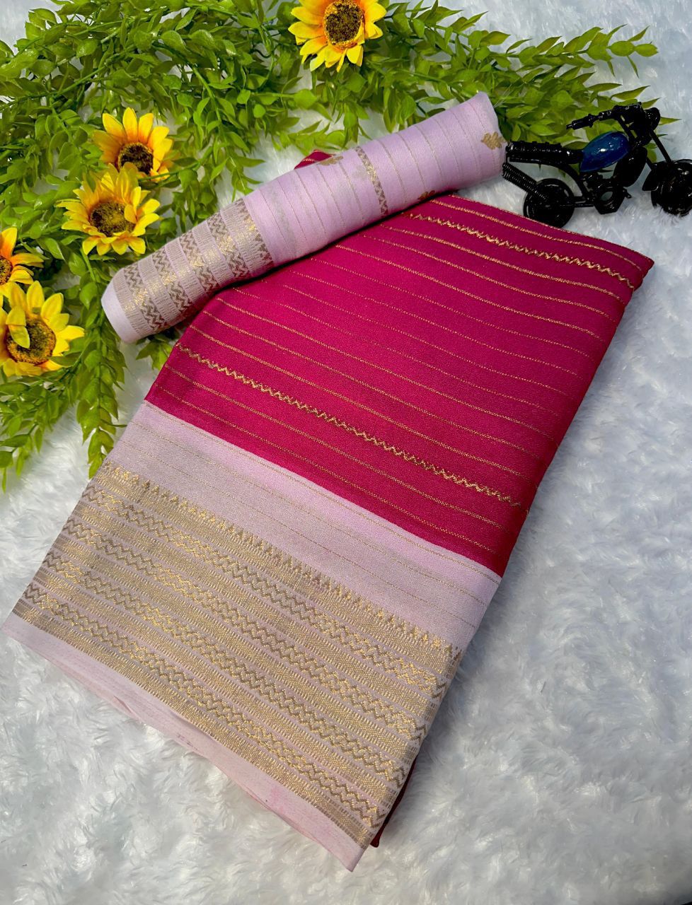 Beautiful semi mysore silk saree