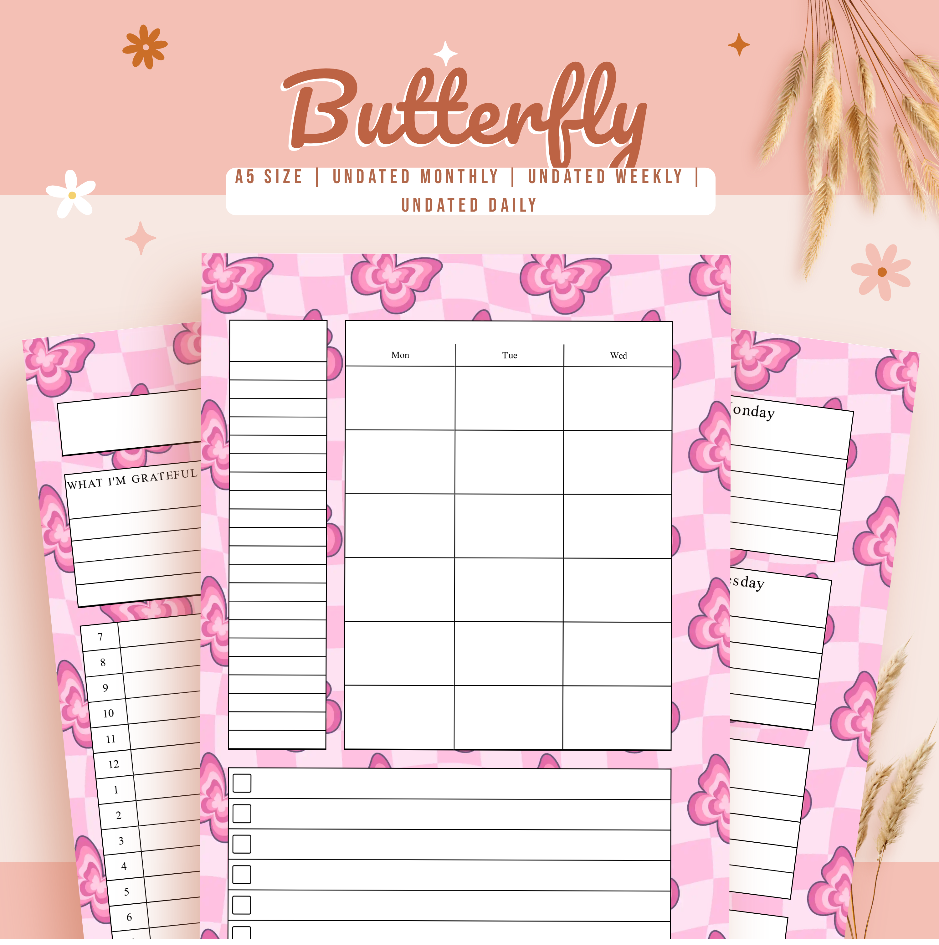 Y2K Monthly, Weekly and Daily Planner