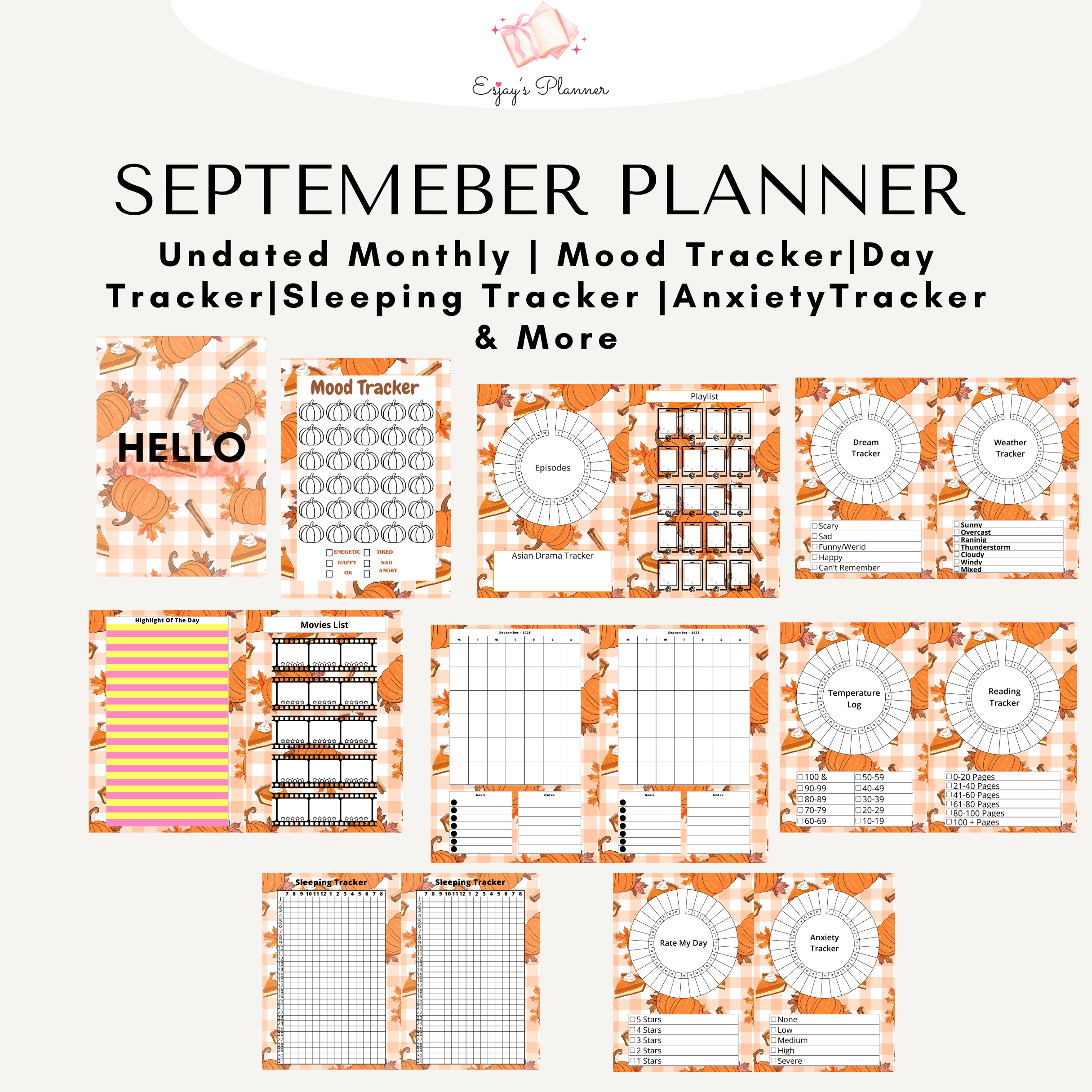 September Monthly Planner