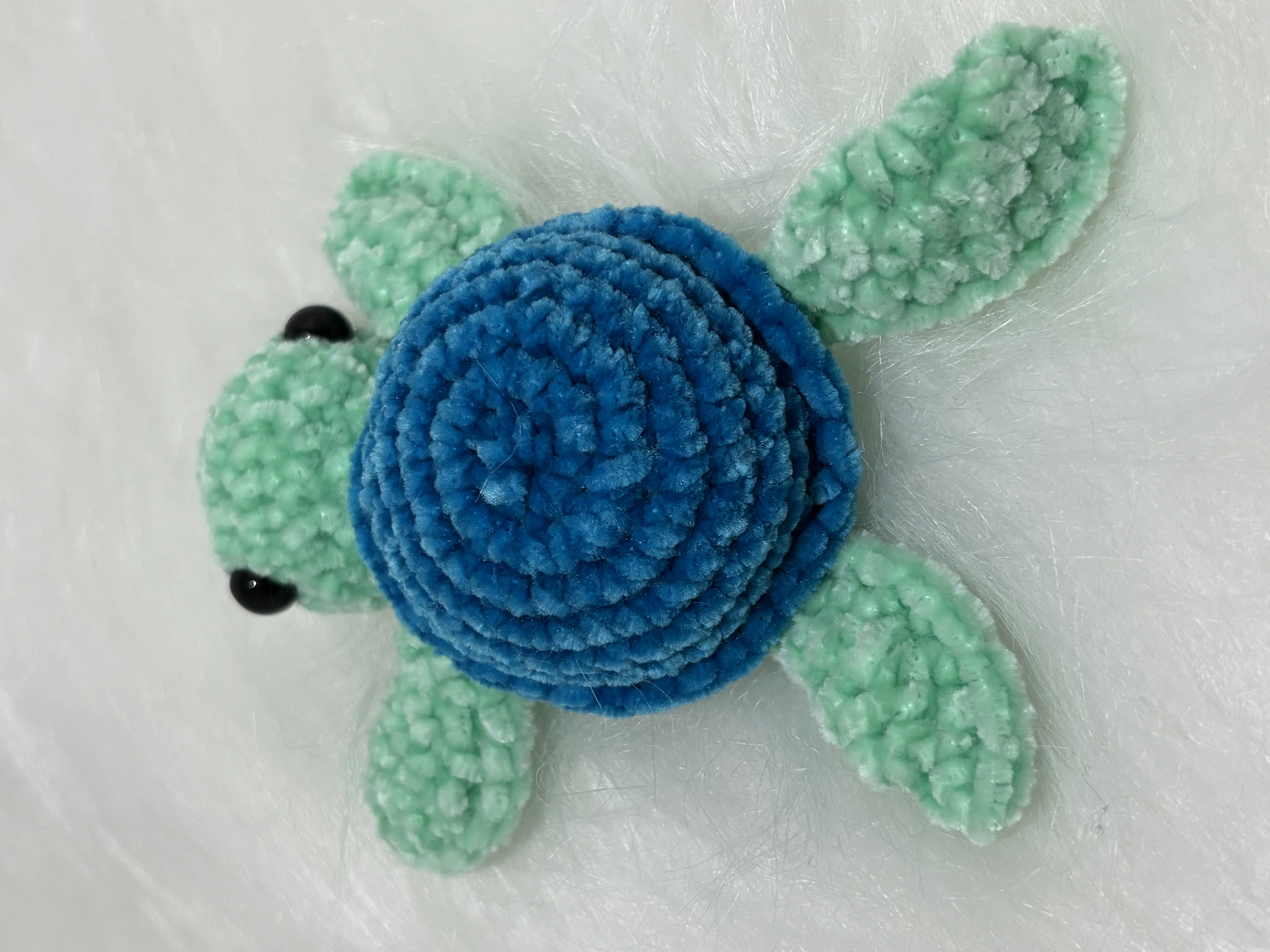 Gehaakte schildpad mini knuffel