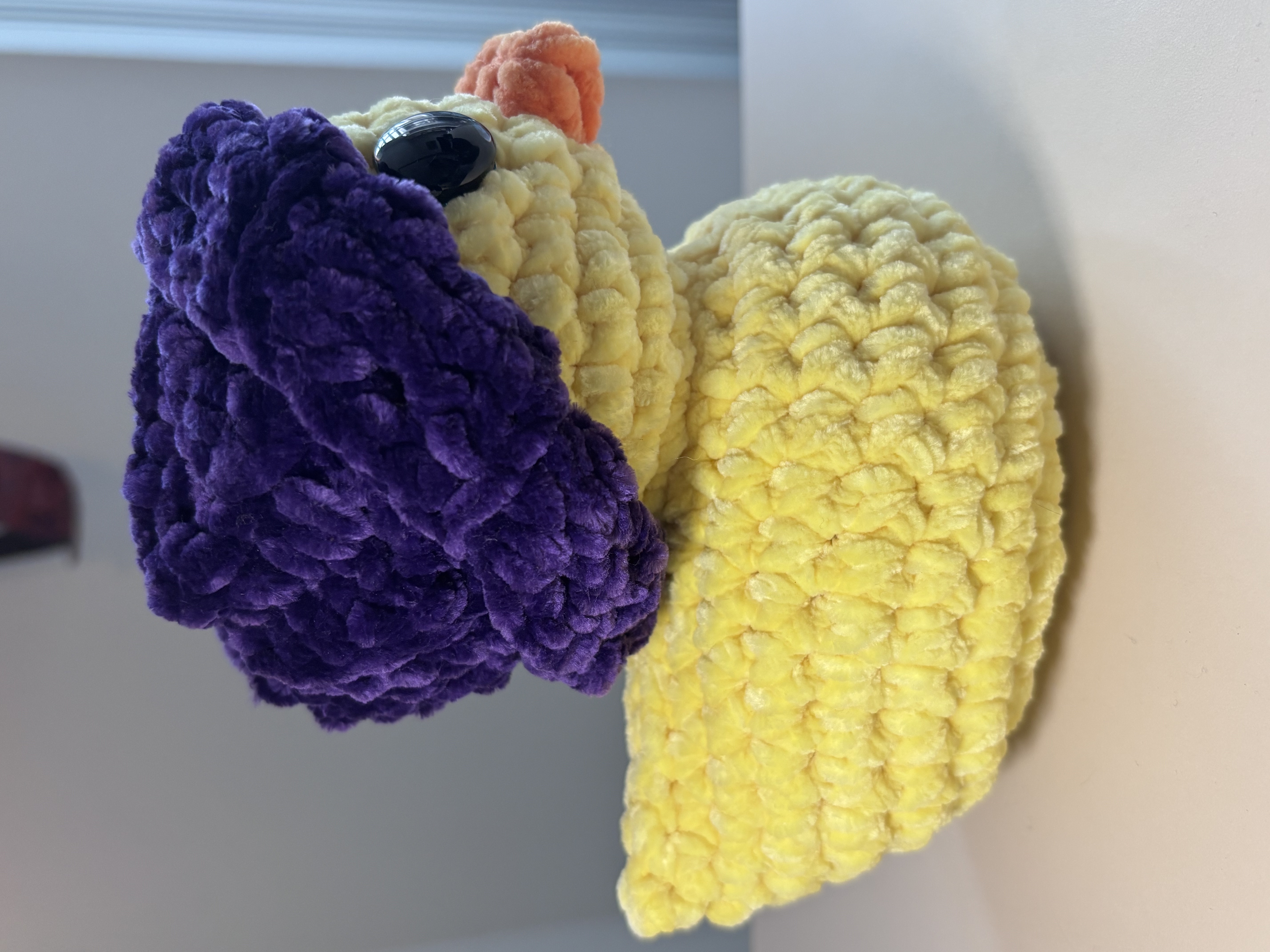 Pluche gehaakte badeend