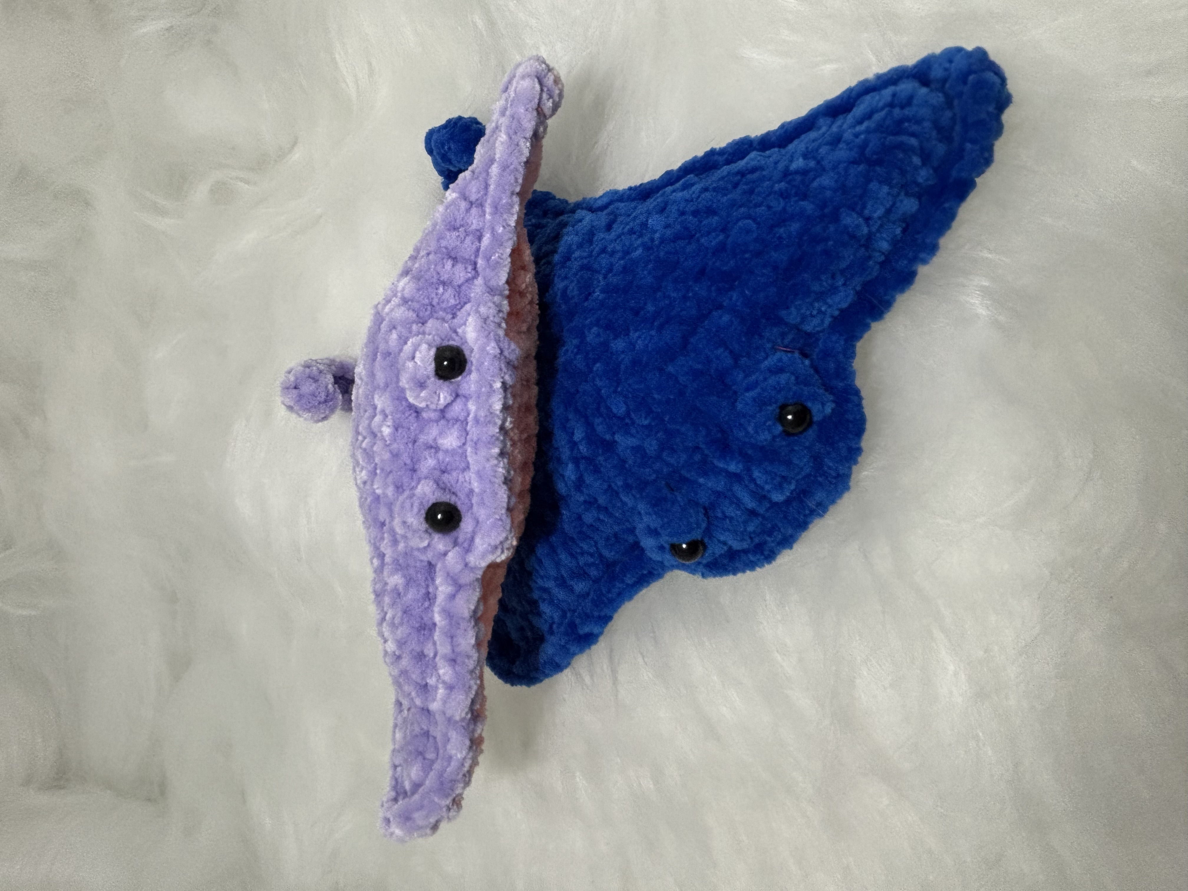 Zachte blauw-witte manta