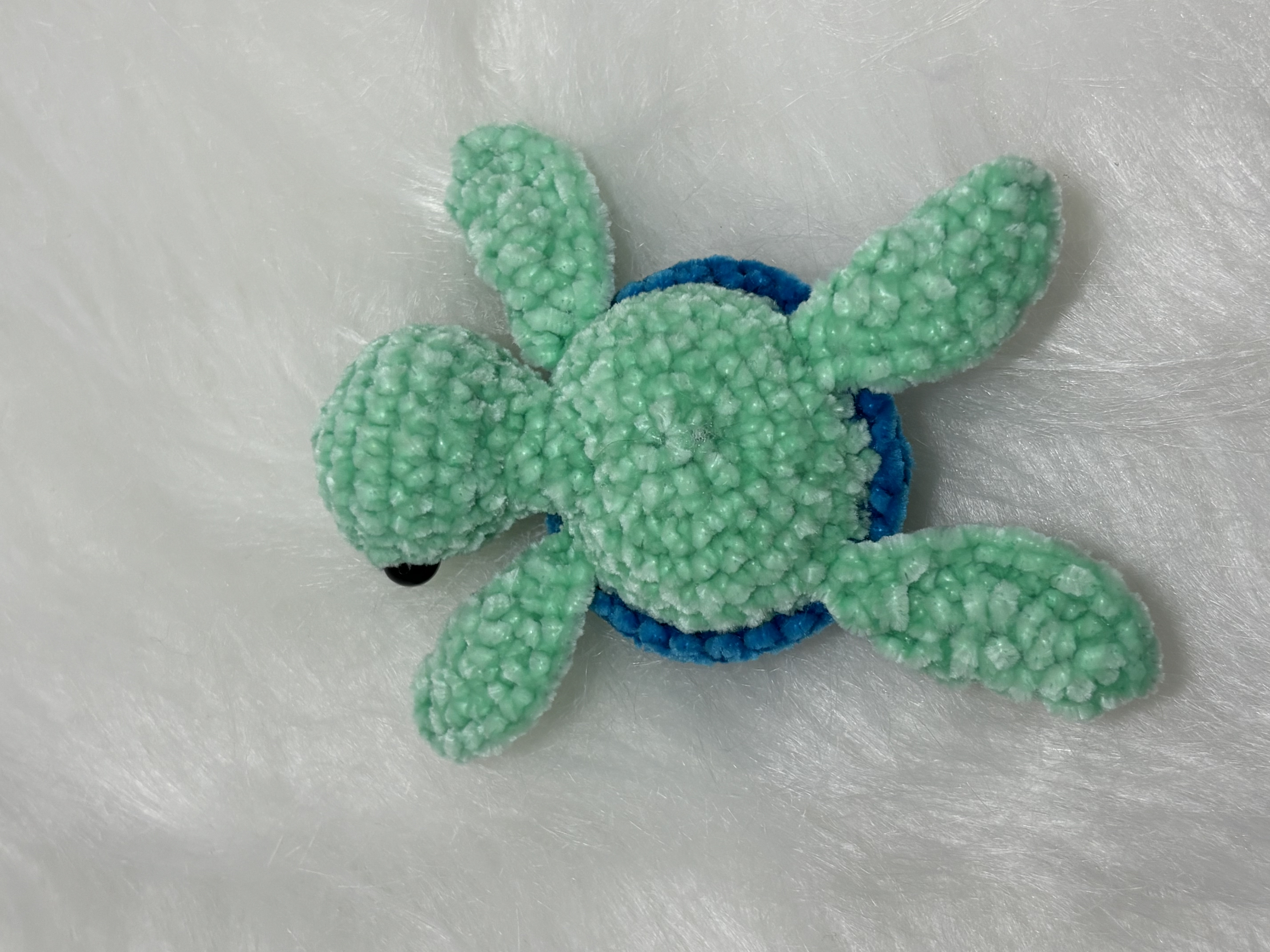 Gehaakte schildpad mini knuffel