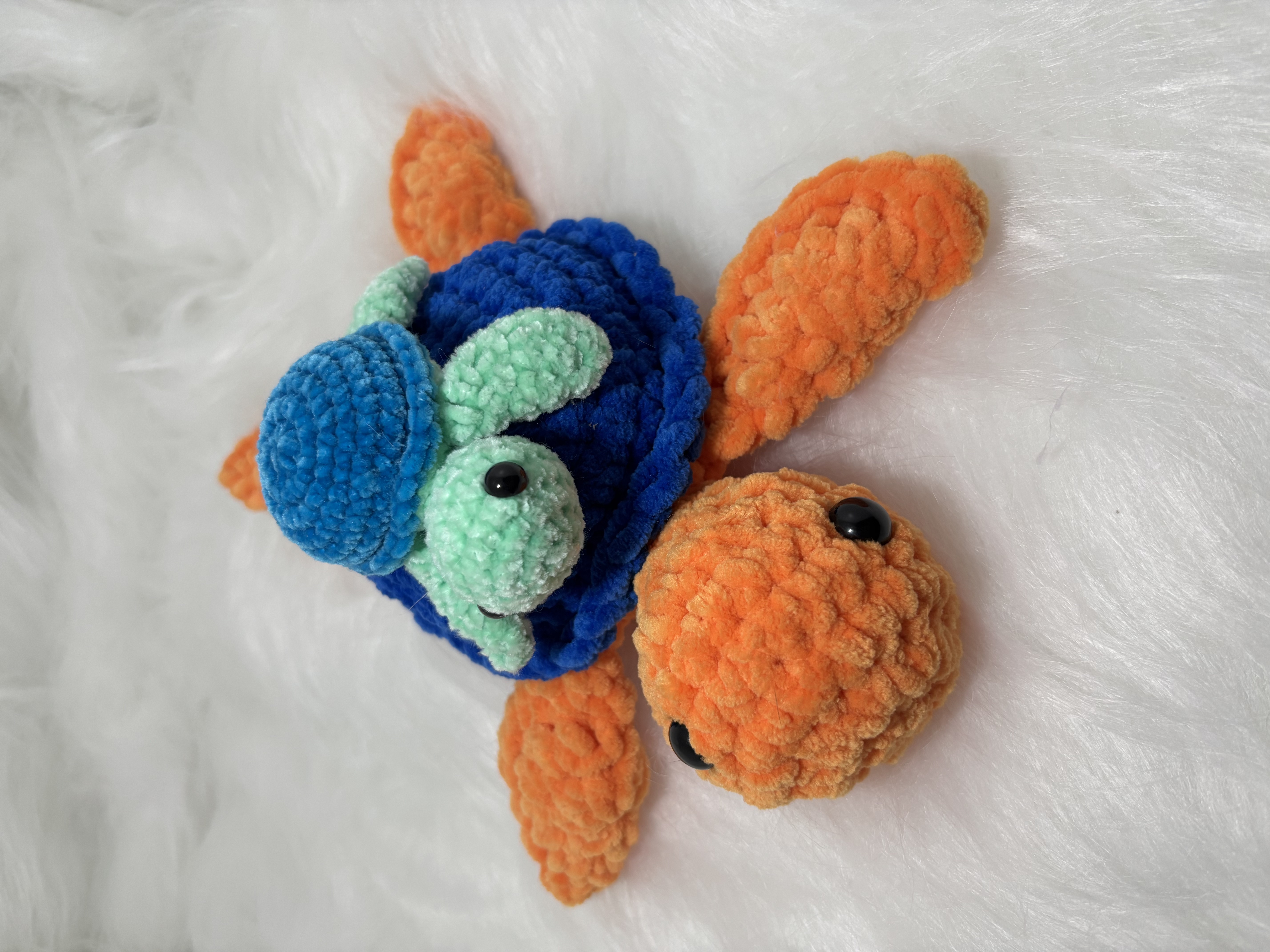 Gehaakte schildpad mini knuffel