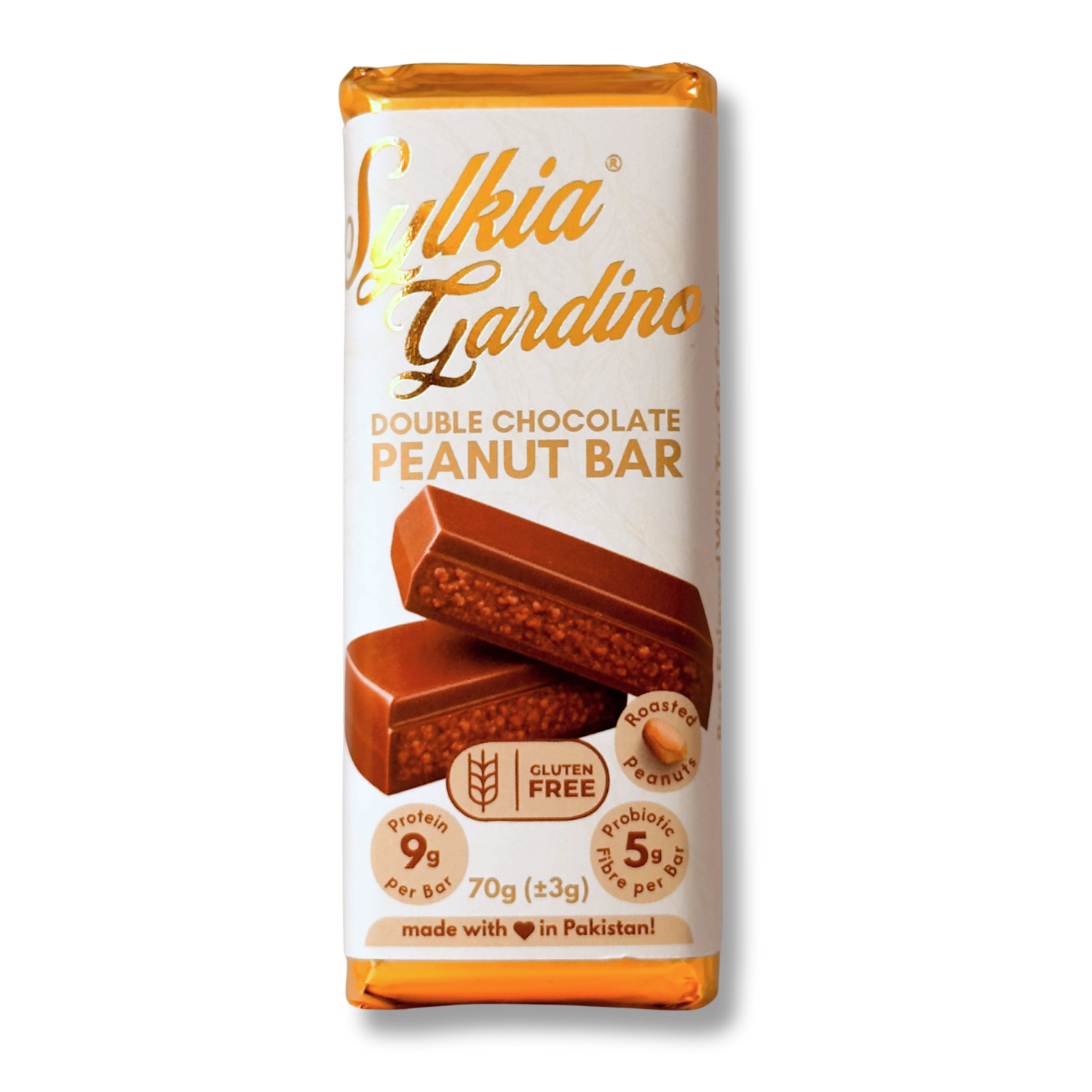 Double chocolate Peanut Bar (Cocoa Butter) (30% Roasted Peanuts) (70g)