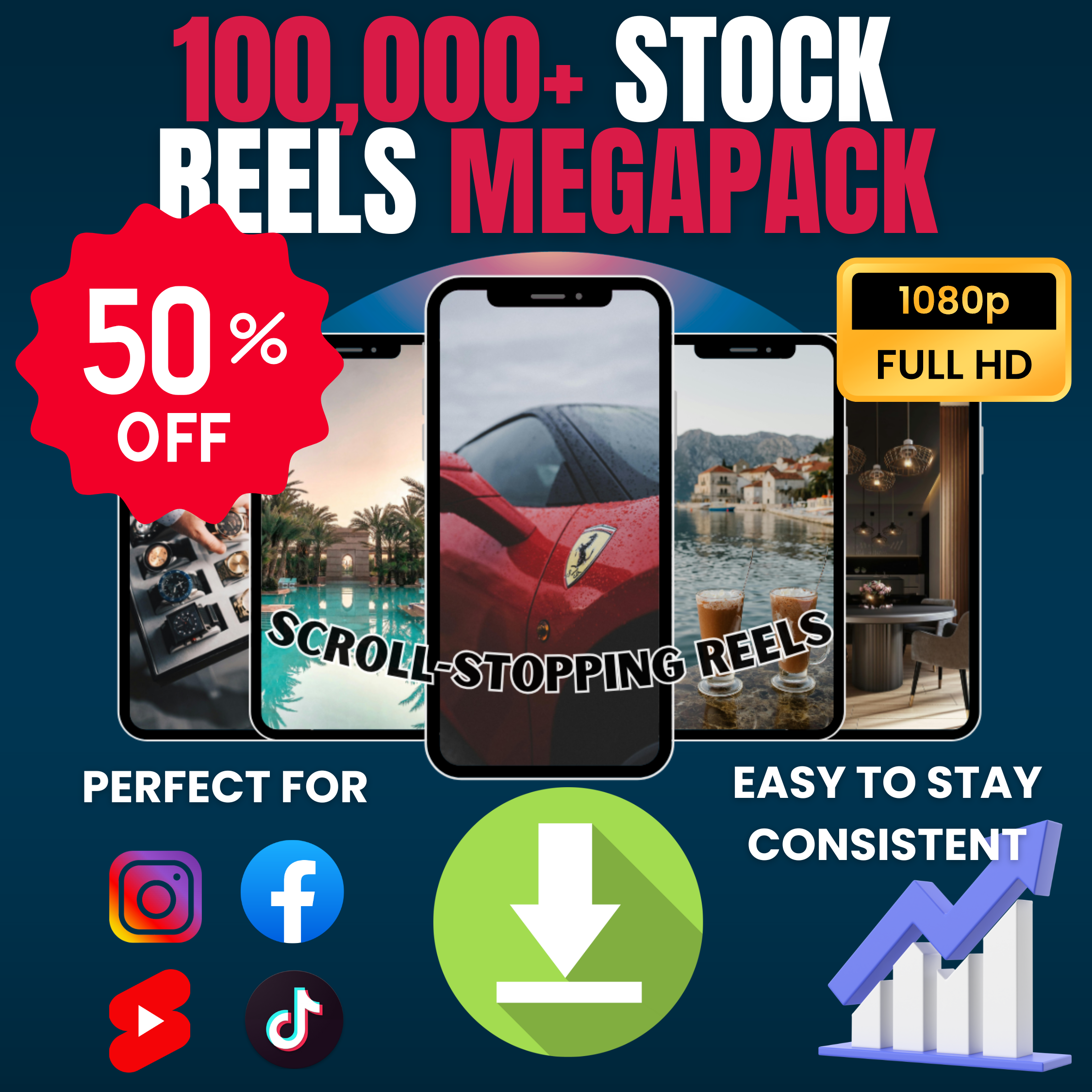 100,000+ Stock Reels MEGAPACK
