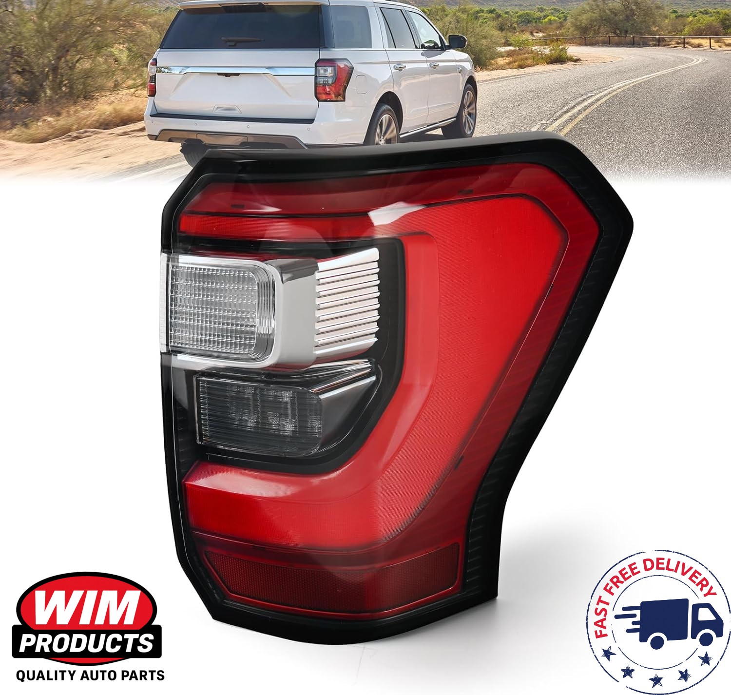 Pair (Left+Right) Tail Light for Ford Expedition Compatible with 2018 2019 2020 2021 Ford Expedition LED