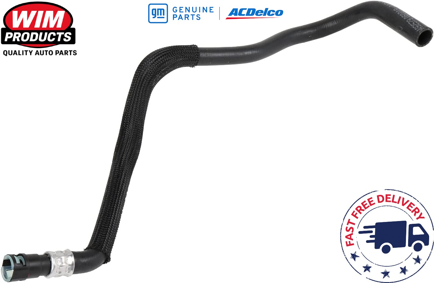 GM 23492579 HVAC Hose, Black Rubber Quick-connect, 7.6" W x 23.5" L x 4.8" H, 0.51 lbs