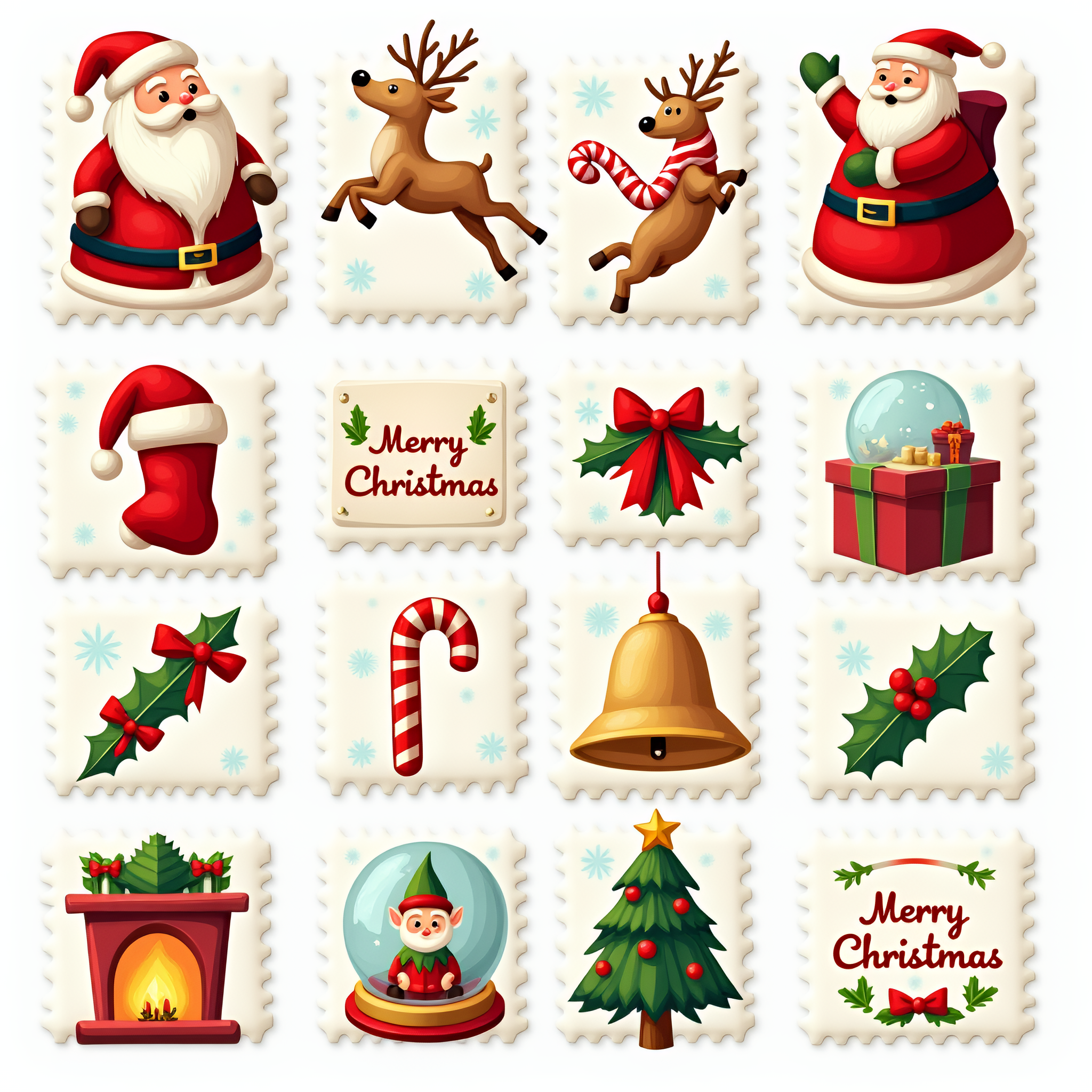 Free Christmas Sticker sheets