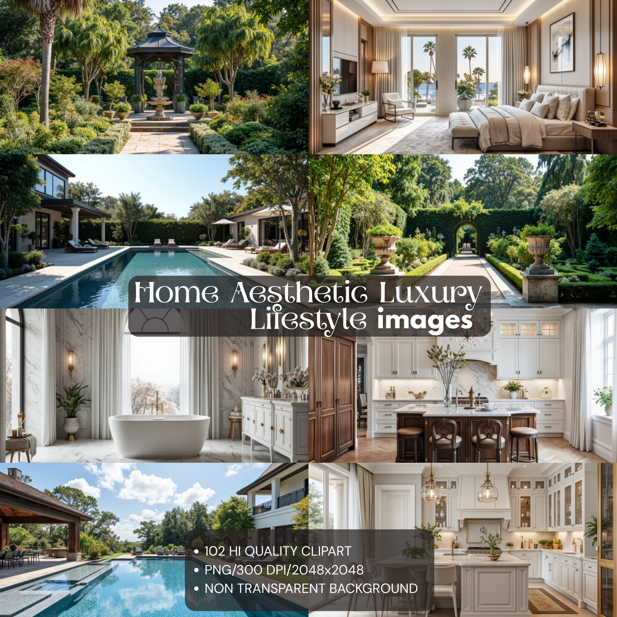 Ultimate Luxury Lifestyle Image Bundle: Social Media, Design & Decor, opulent images