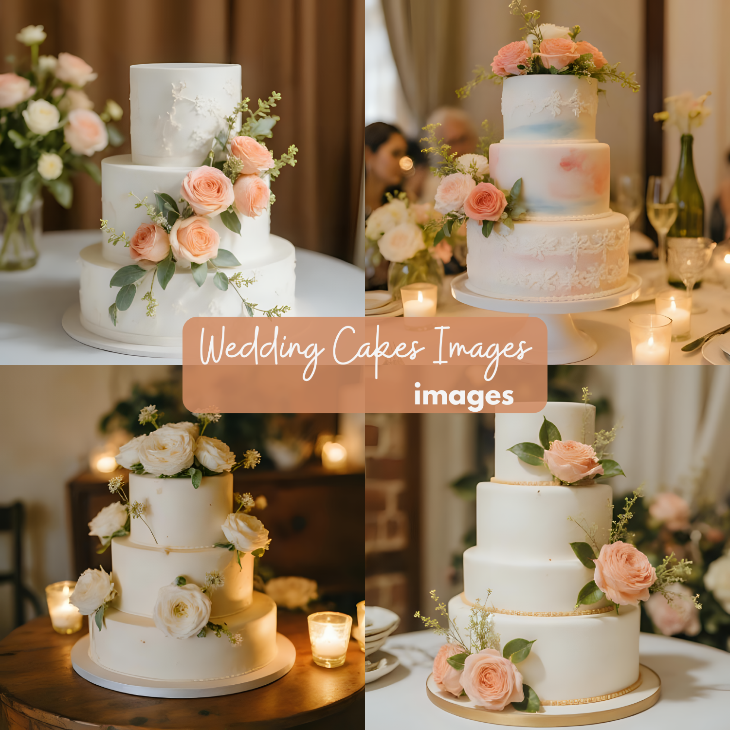 Dreamy Wedding Cake Clipart Bundle, Floral Cake Graphics for Invitations & Decor, wedding images, cake ideas