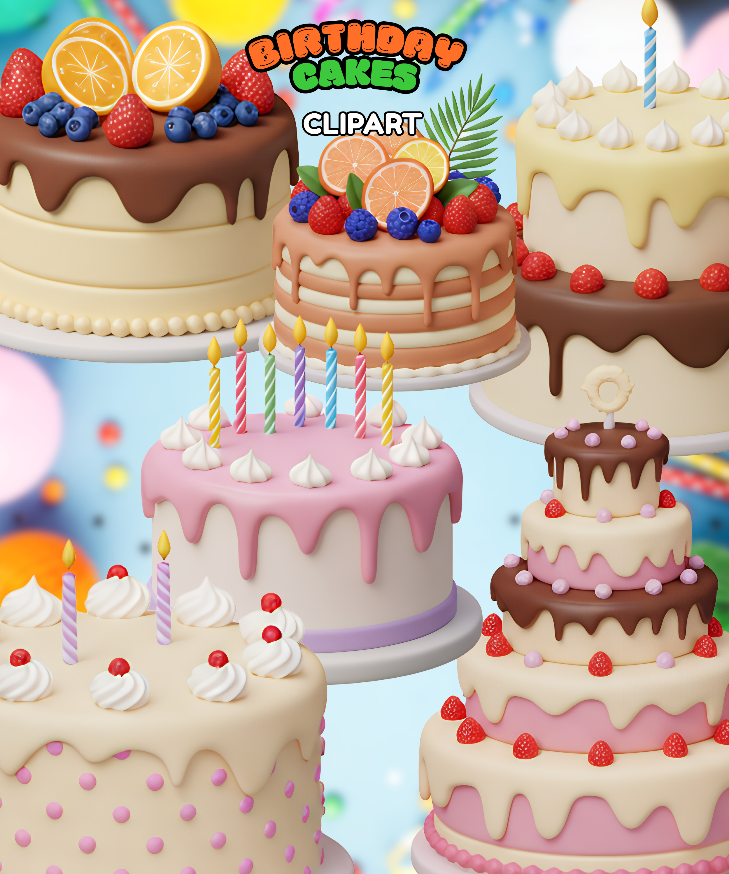 Birthday Cake Clipart,Happy Birthday Image