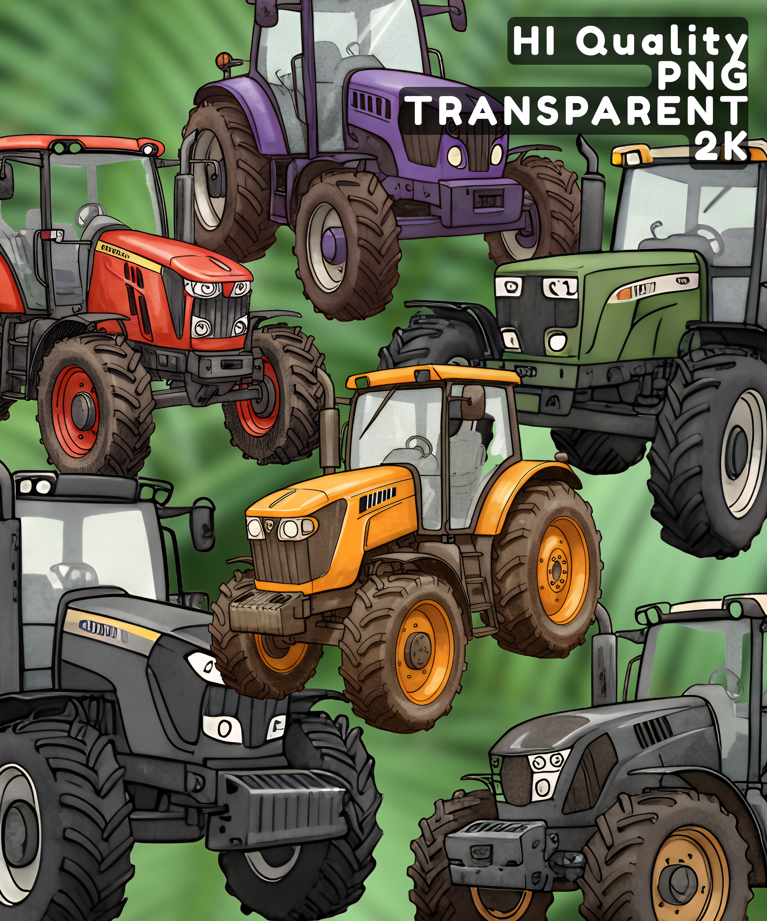 Tractors Clipart, camiones, clipart, boys clipart