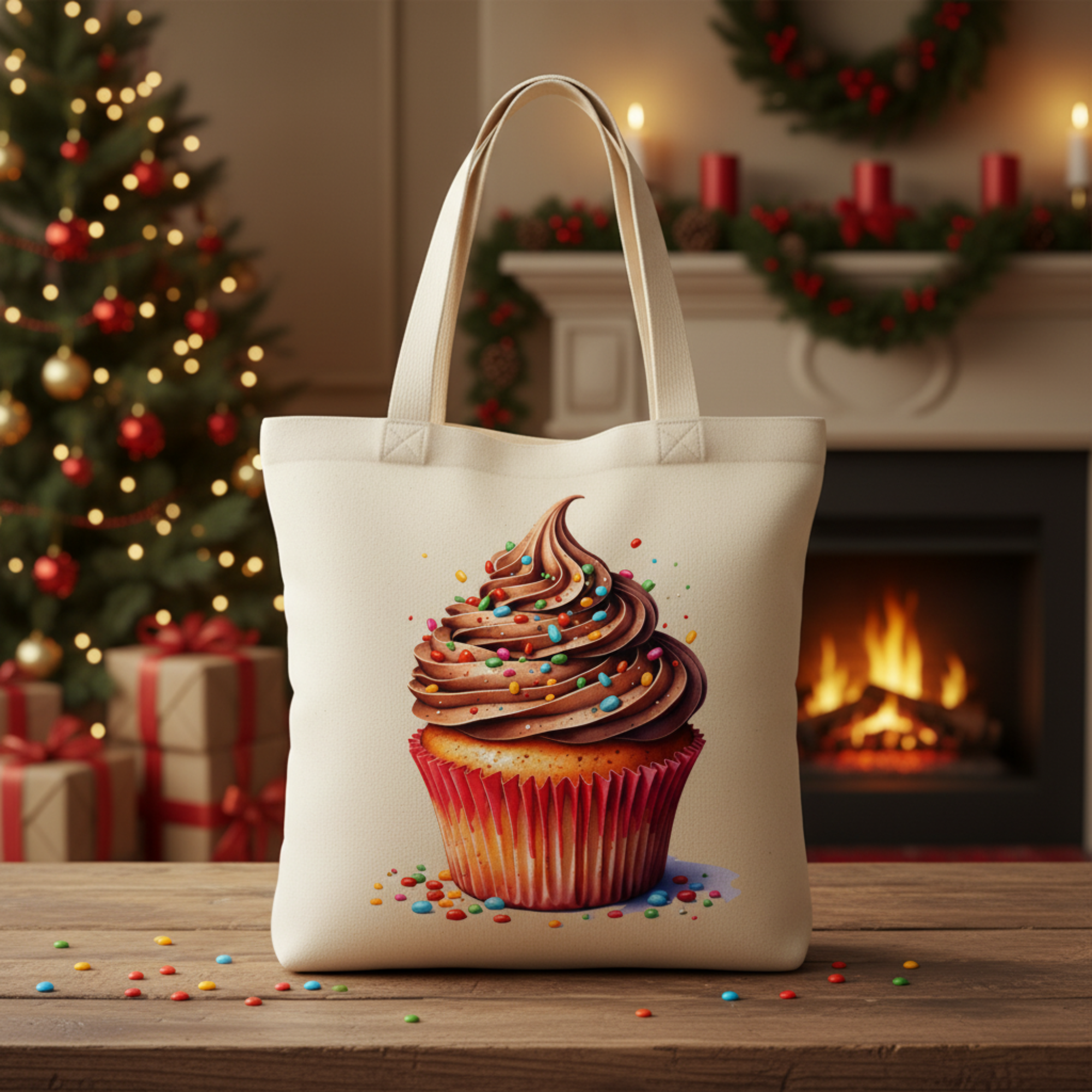 Free Digital Cupcake Bundle - Sweet Sprinkles Graphics, Instant Download PNG Files Free Clipart