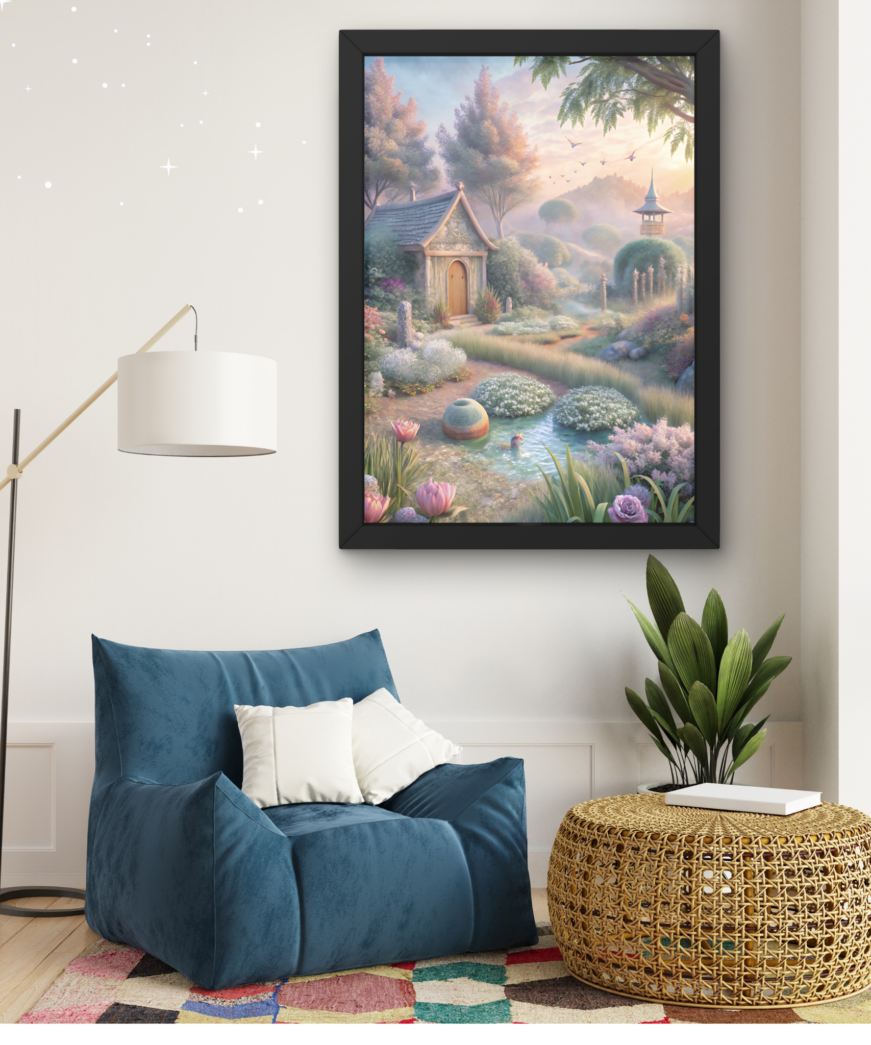Pretty Country Wall Art. prints, flower prints, elegant prints, elegant art