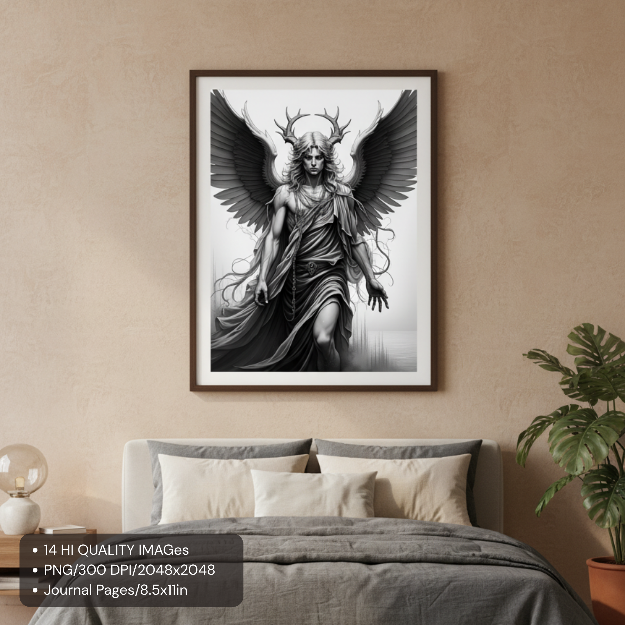 Apocalyptic Angels PNG Bundle | Dark Fantasy Art Pack Angels Digital Images Journal Pages Gothic Mythology Digital Download 