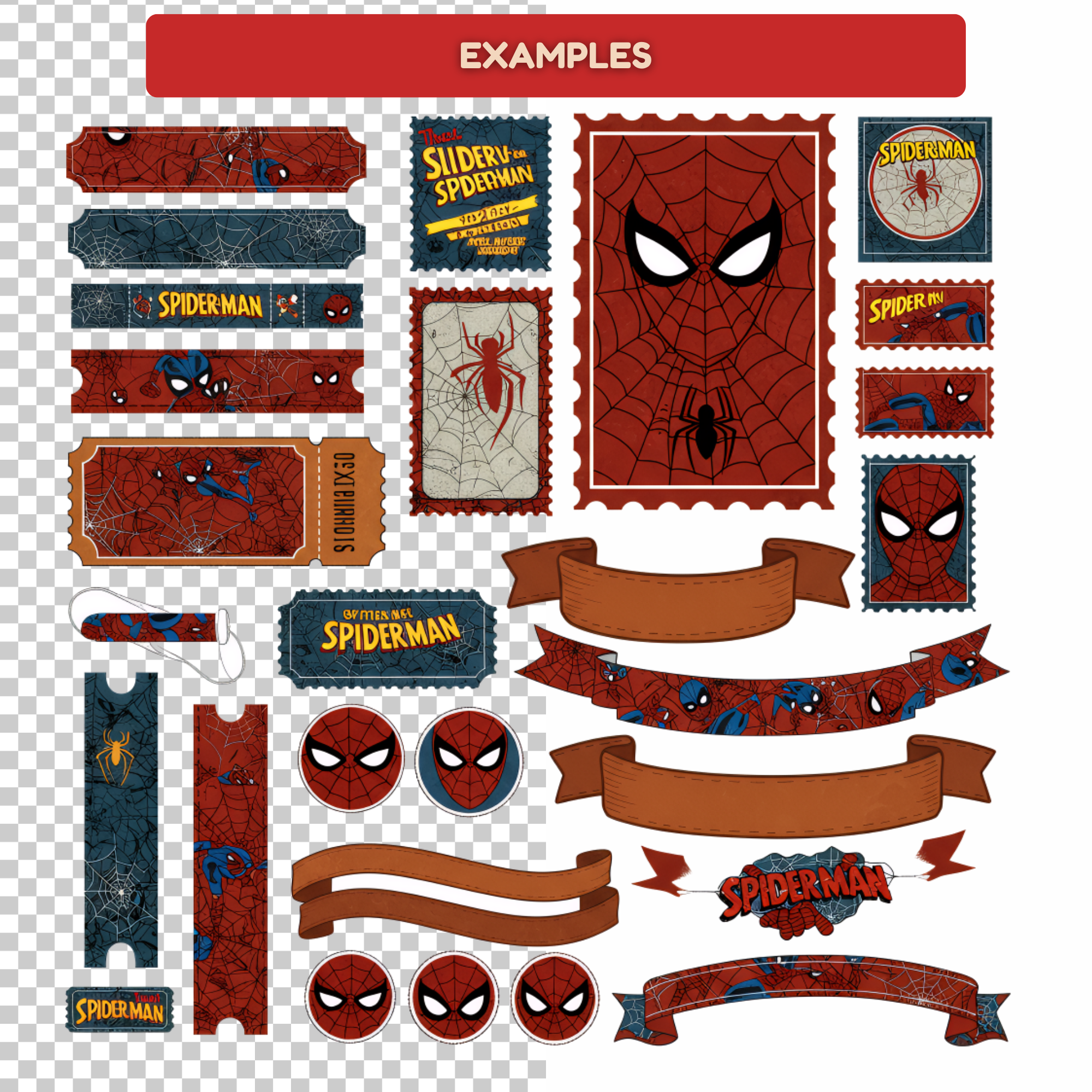 Spiderman Digital Junk Journal Kit | Superhero Junk Journal pages | Superhero Scrapbook Ephemera Kids Journal