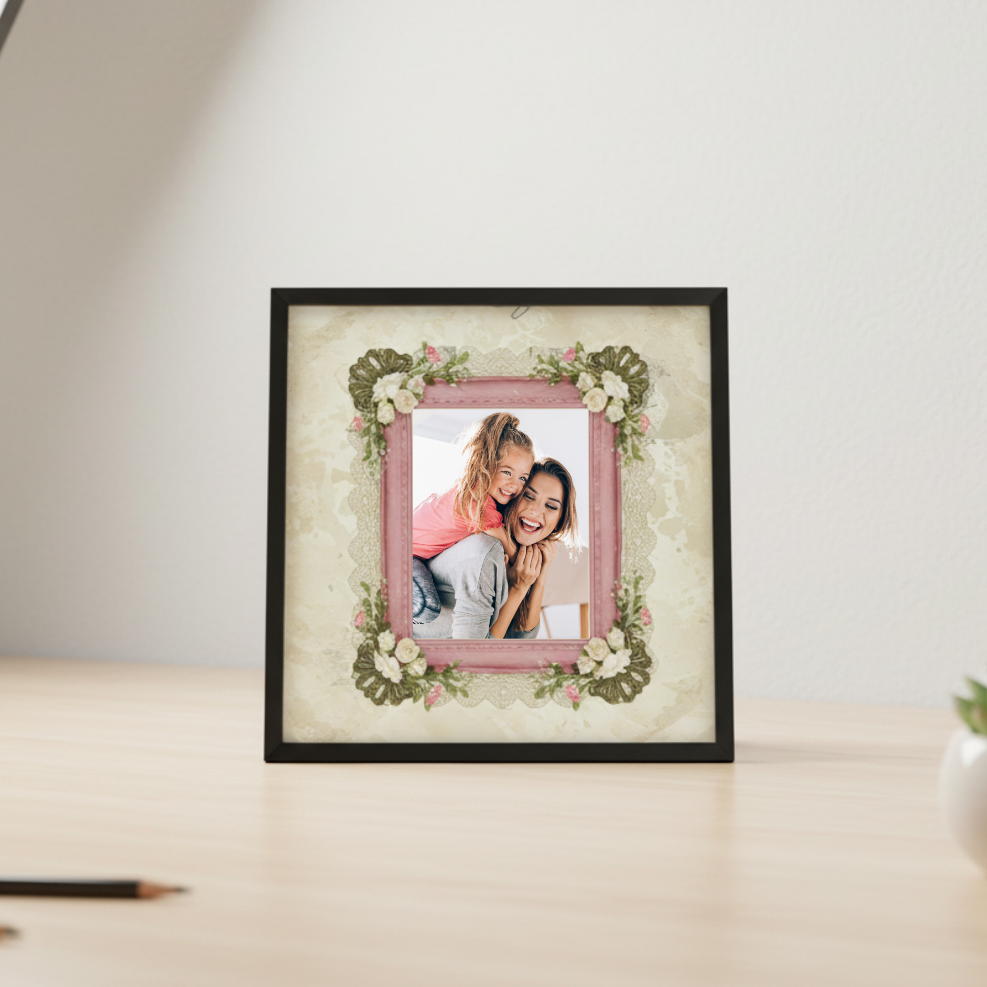 Shabby Chic Digital Frames |Vintage Scrapbook Elements Romantic Rose Frames Bundle Journal Pages
