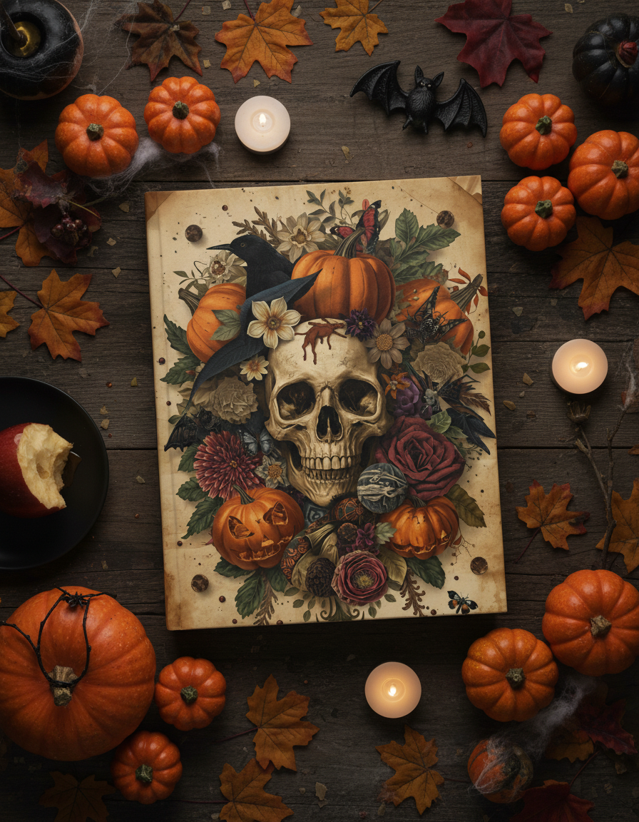 FREE Halloween Digital Paper Pack - 13 Spooky Journal Pages, Vintage Gothic PNGs for Junk Journals