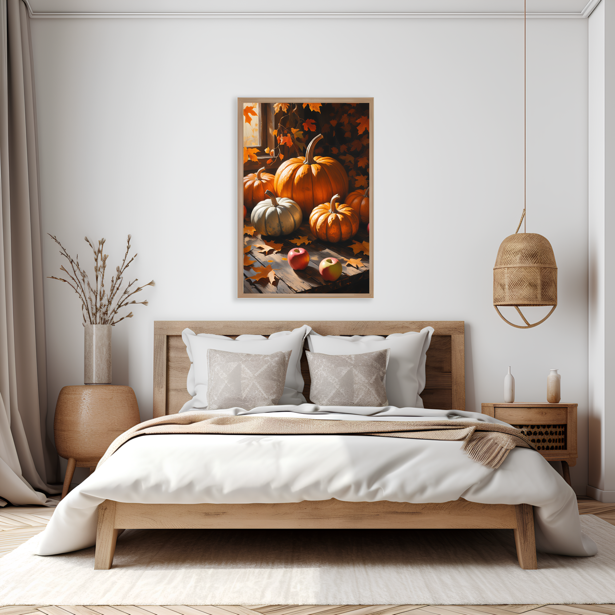 Autumn Wall Art, digital wall art, pumpkin art, halloween prints