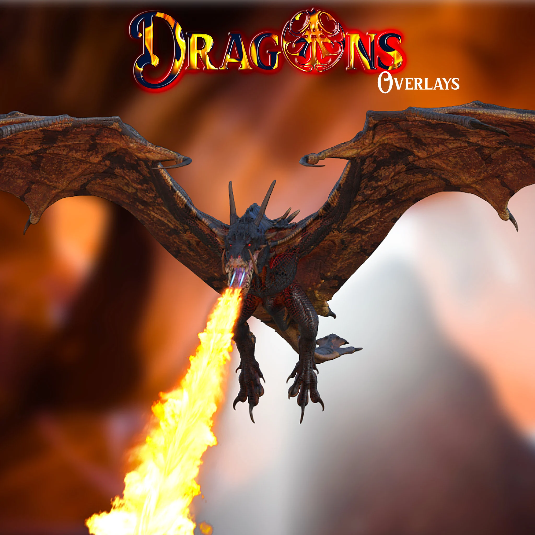 Dragon Overlays, clipart