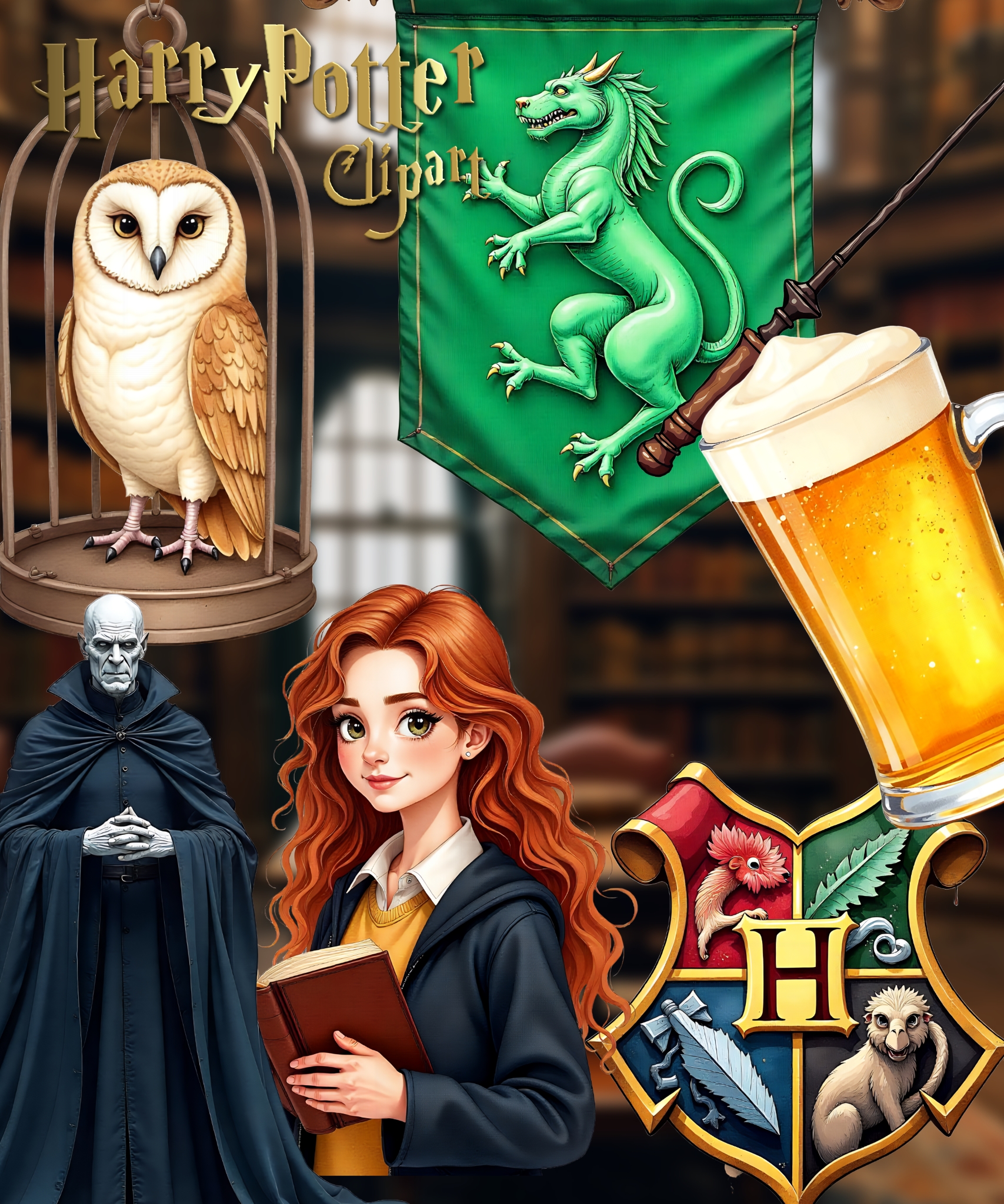 Harry Potter Clipart 1 Bundle, Harry potter clipart