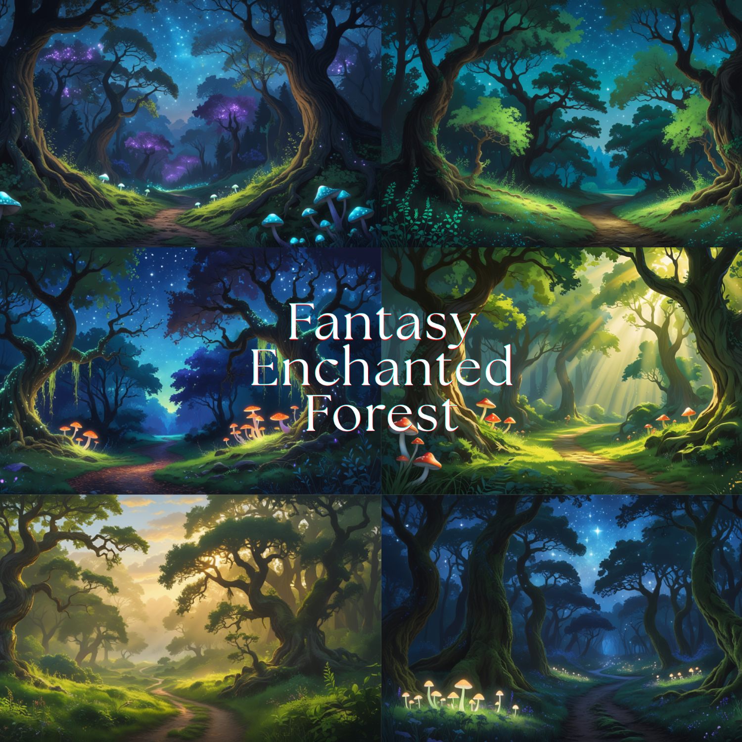 Whimsical Fantasy Forest Art, forest images, magical forest