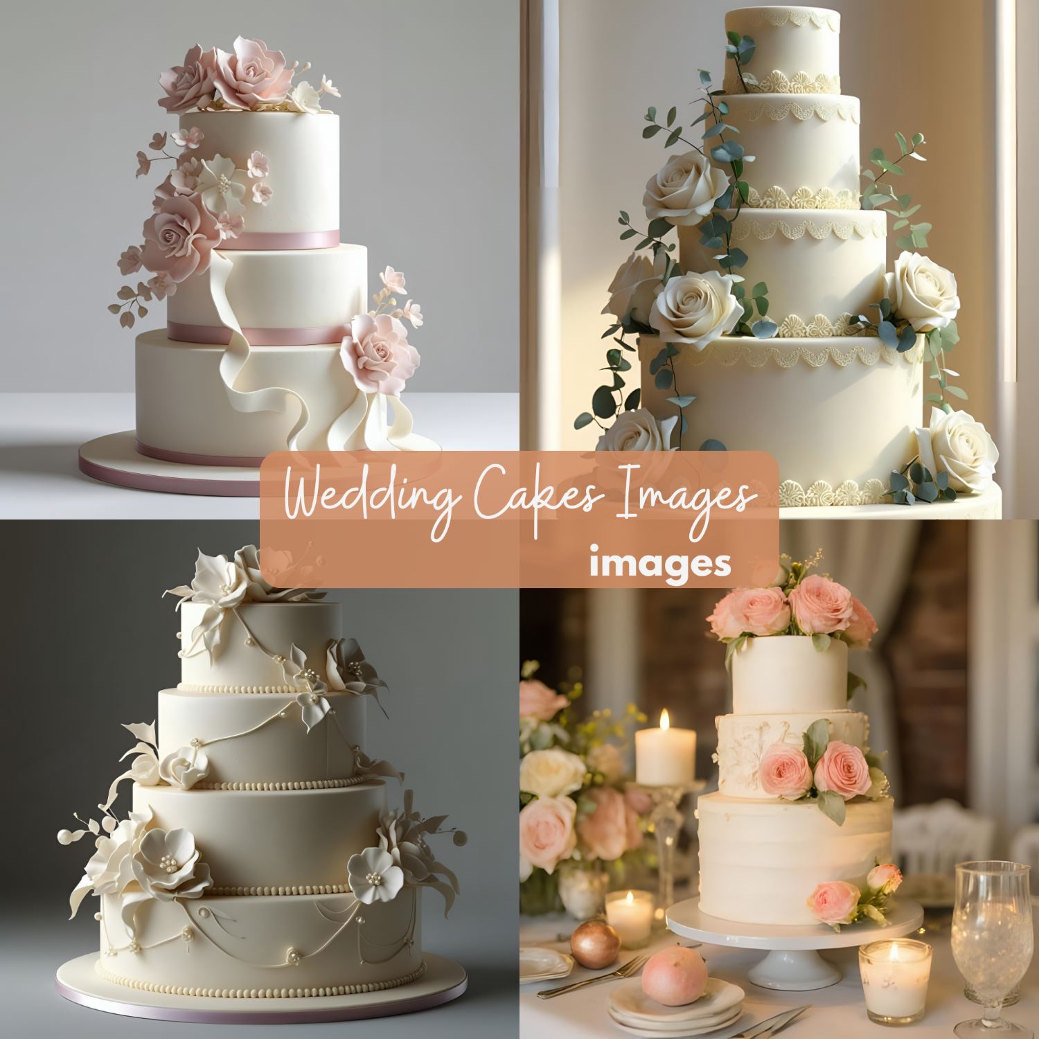 Dreamy Wedding Cake Clipart Bundle, Floral Cake Graphics for Invitations & Decor, wedding images, cake ideas