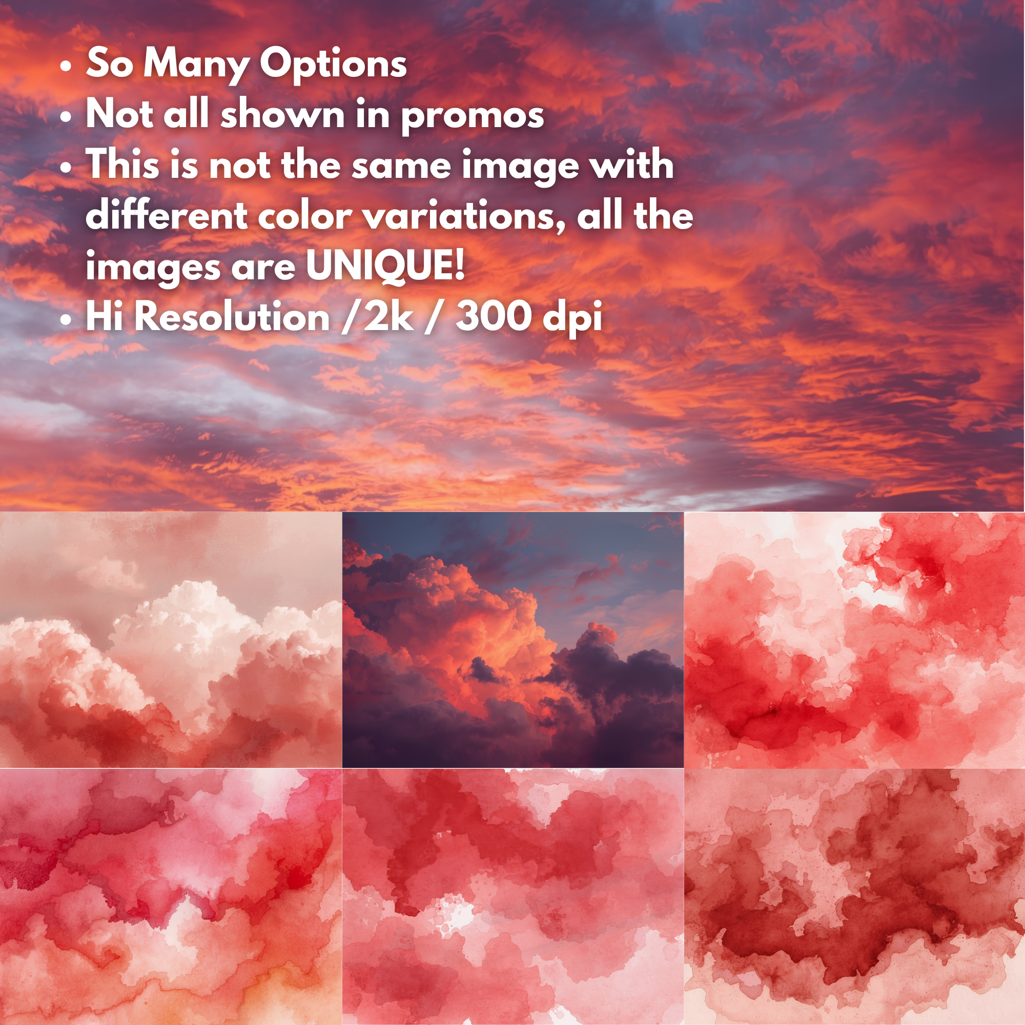 Sky Digital Paper Bundle | Cloud Backgrounds for Junk Journal & Scrapbooking Vast Sky Junk Journal Kit | Overlays