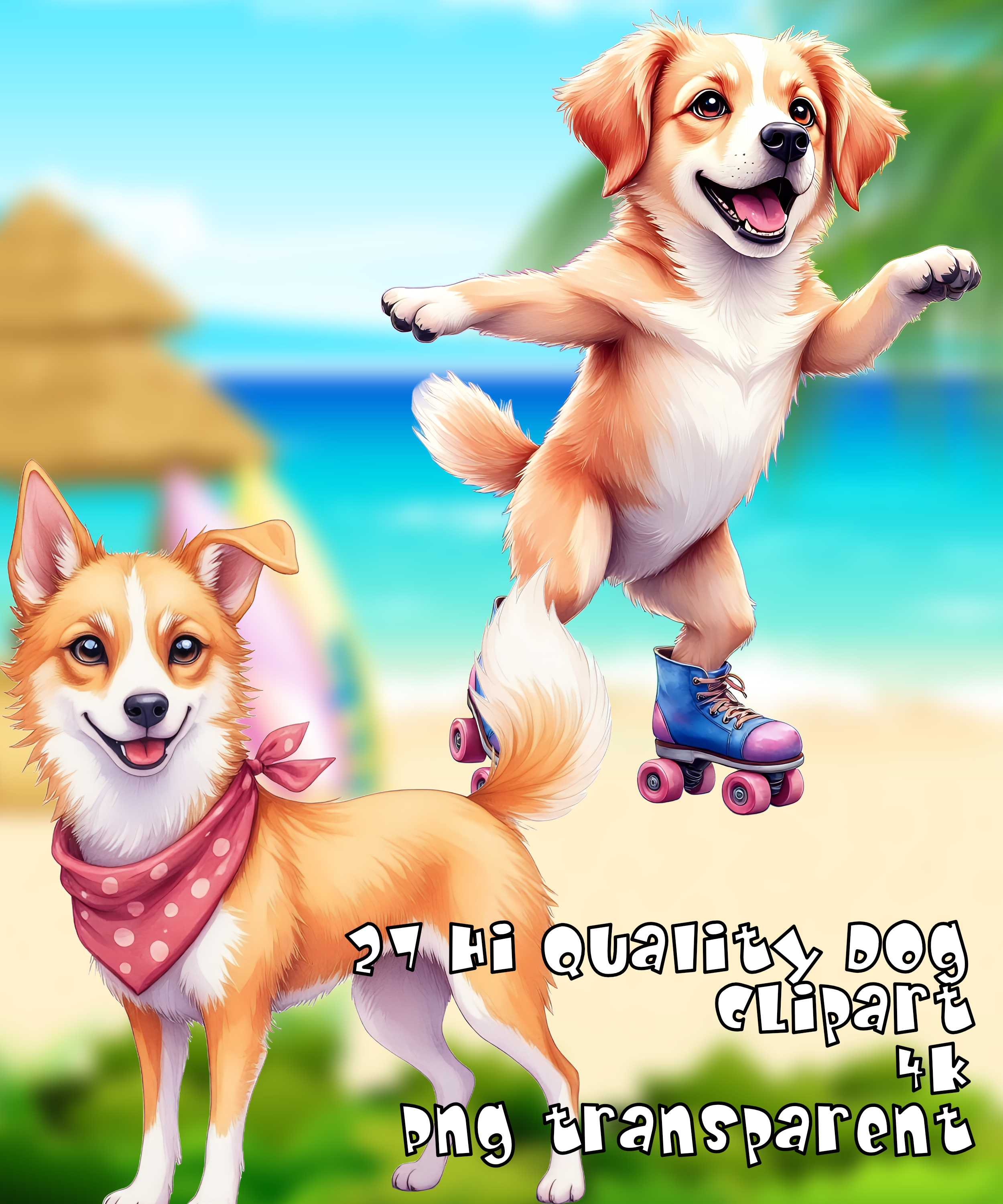 Adorable Dogs Clipart, dogs overlays, clipart