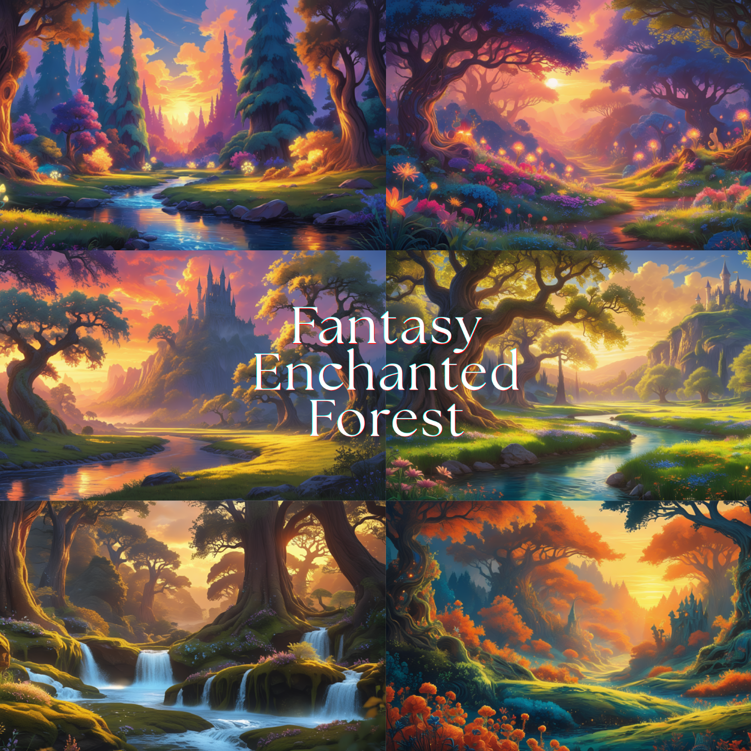 Whimsical Fantasy Forest Art, forest images, magical forest