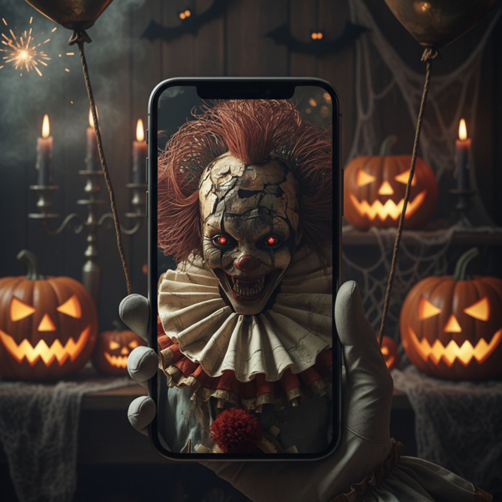 Diabolic Clowns Bundle | Scary Clown Digital Art | Horror Halloween , Horror Junk Journal Pages Macabre Clown Creepy