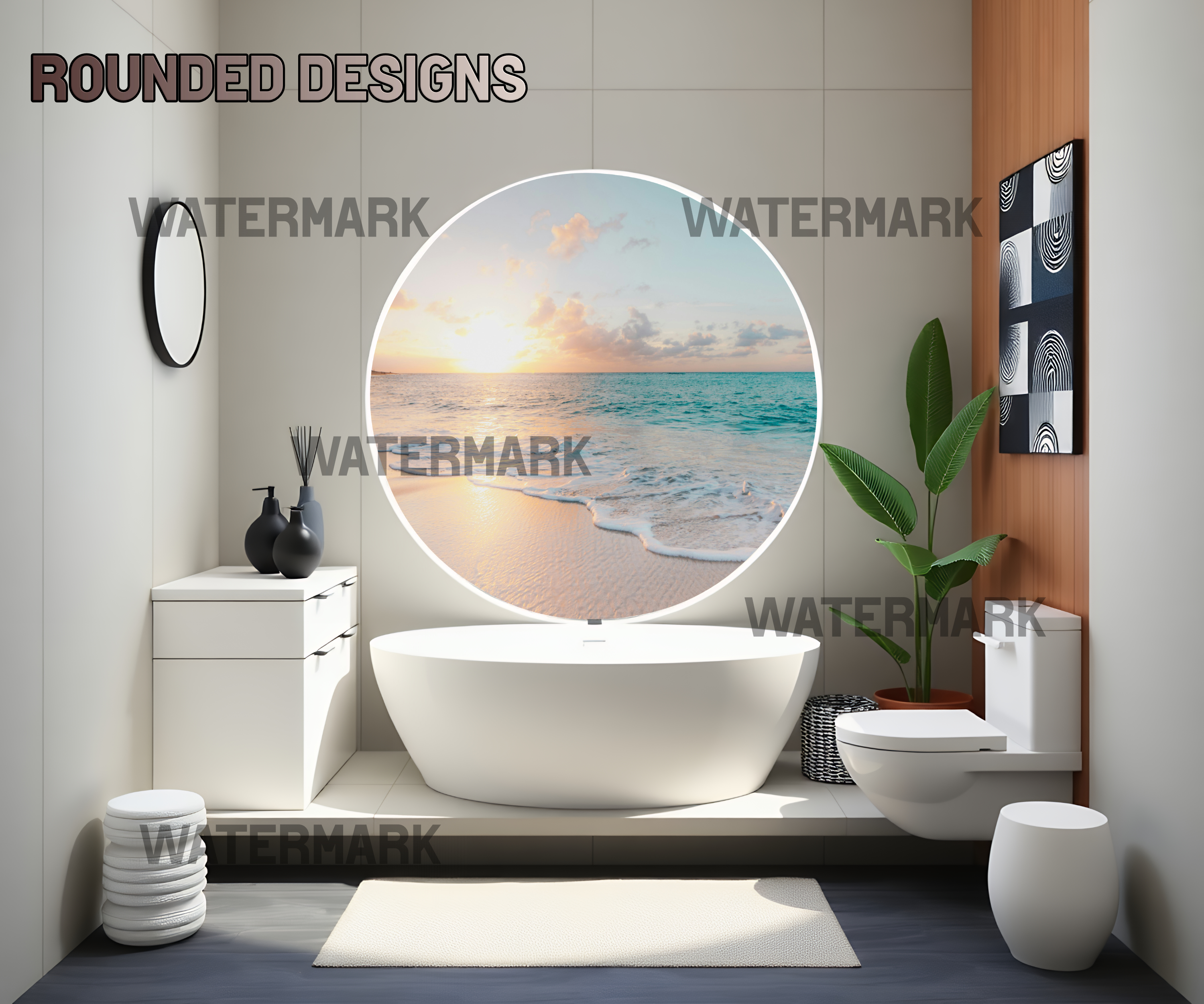 Mockups, overlays, Indoor mockups, house interiors, bath mockups
