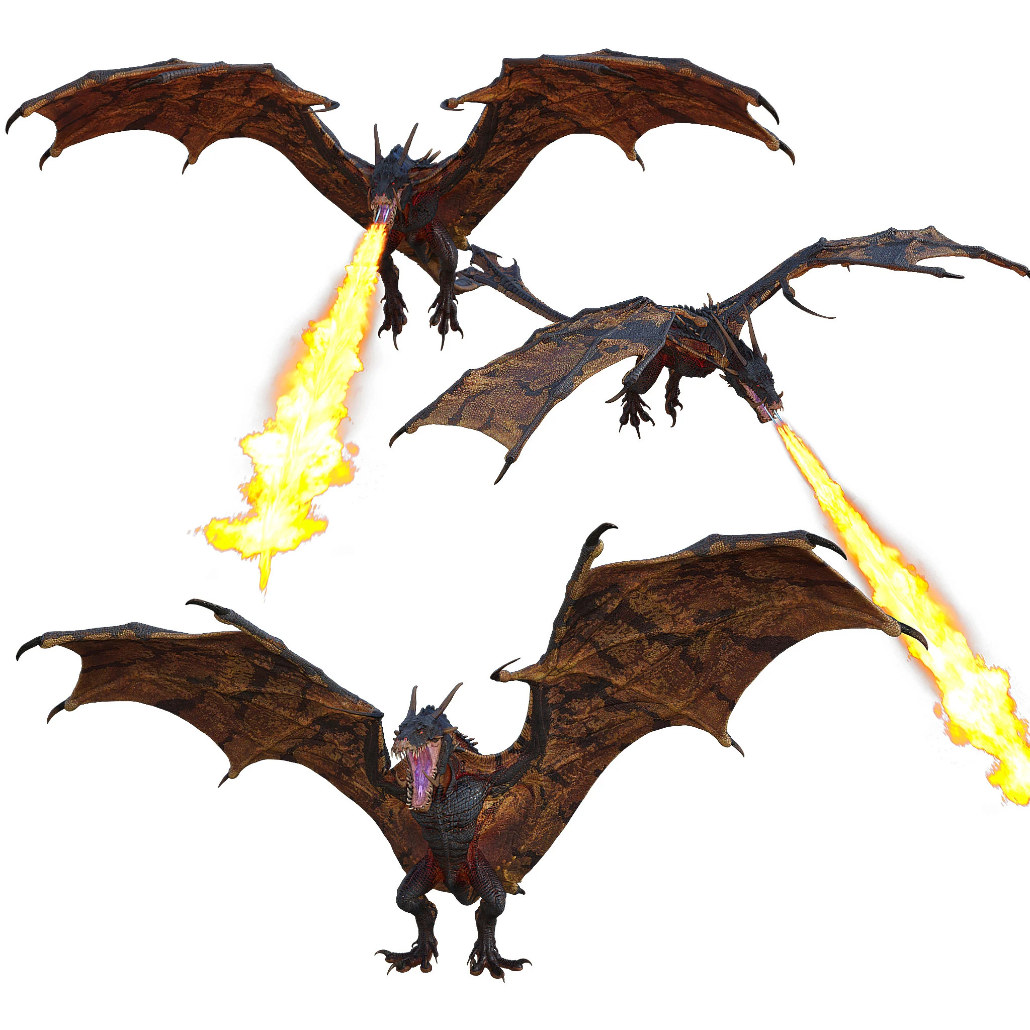 Dragon Overlays, clipart