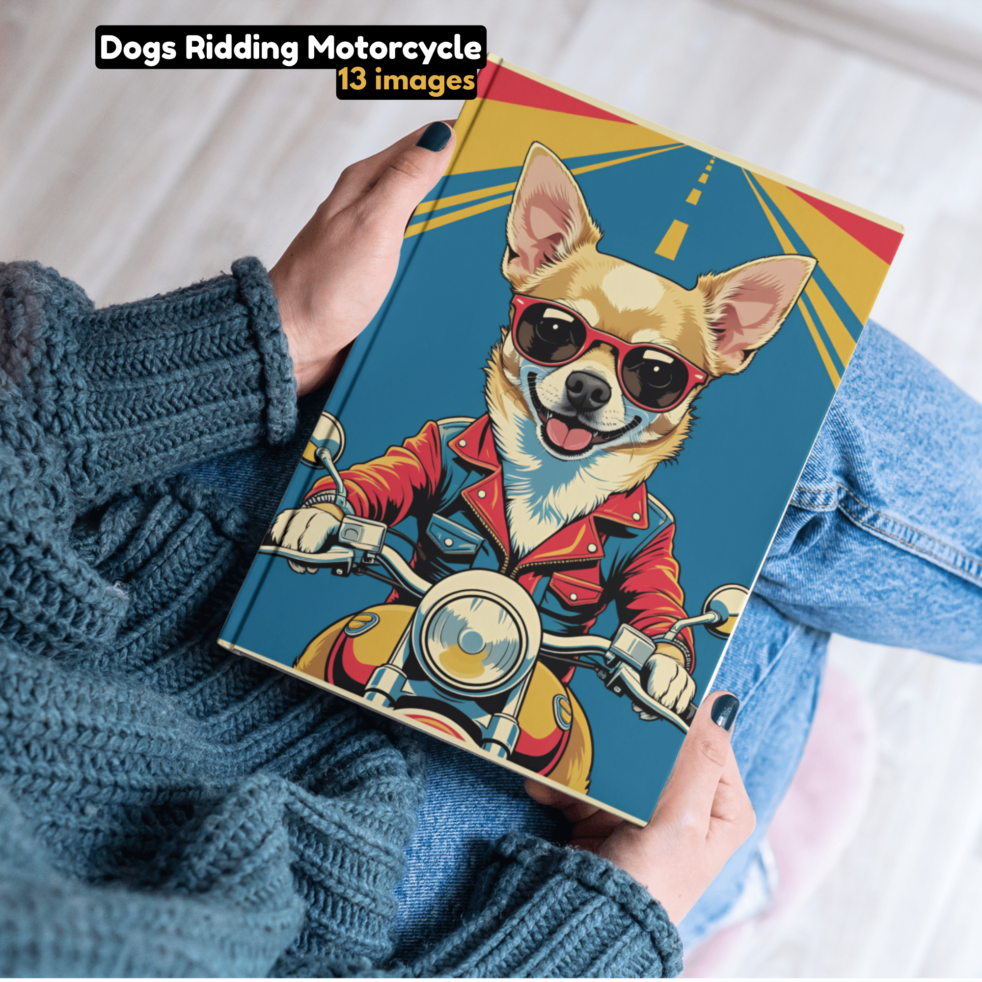 Riding Paws:Dog Biker PNGs,T-Shirts, Sublimation & Crafts, cute dogs images, chi Wawa images