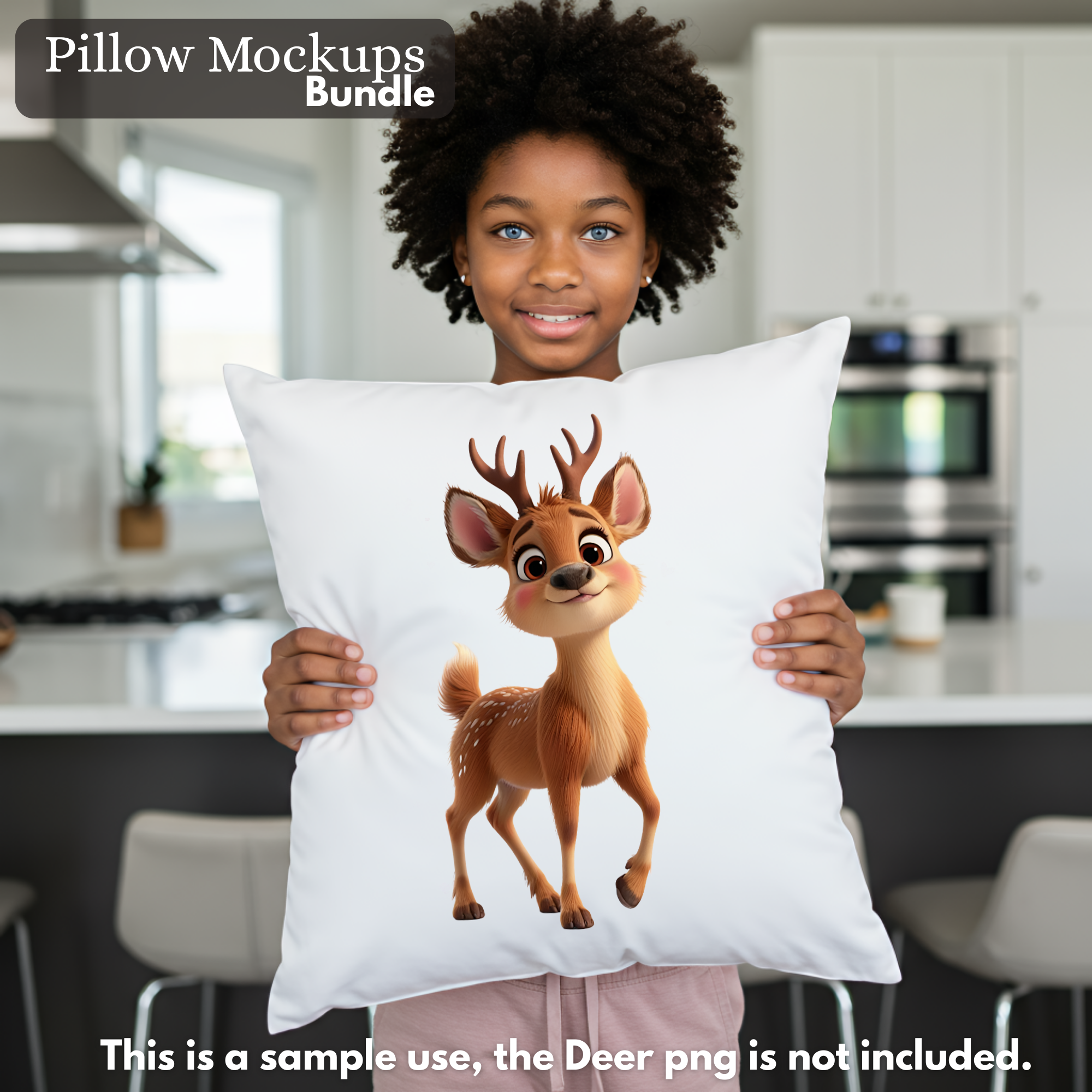 Pillow Mockups, High-Resolution PNG Mockup Images, Children's Room Decor Mockups, Autumn & Christmas Lifestyle Mockups
