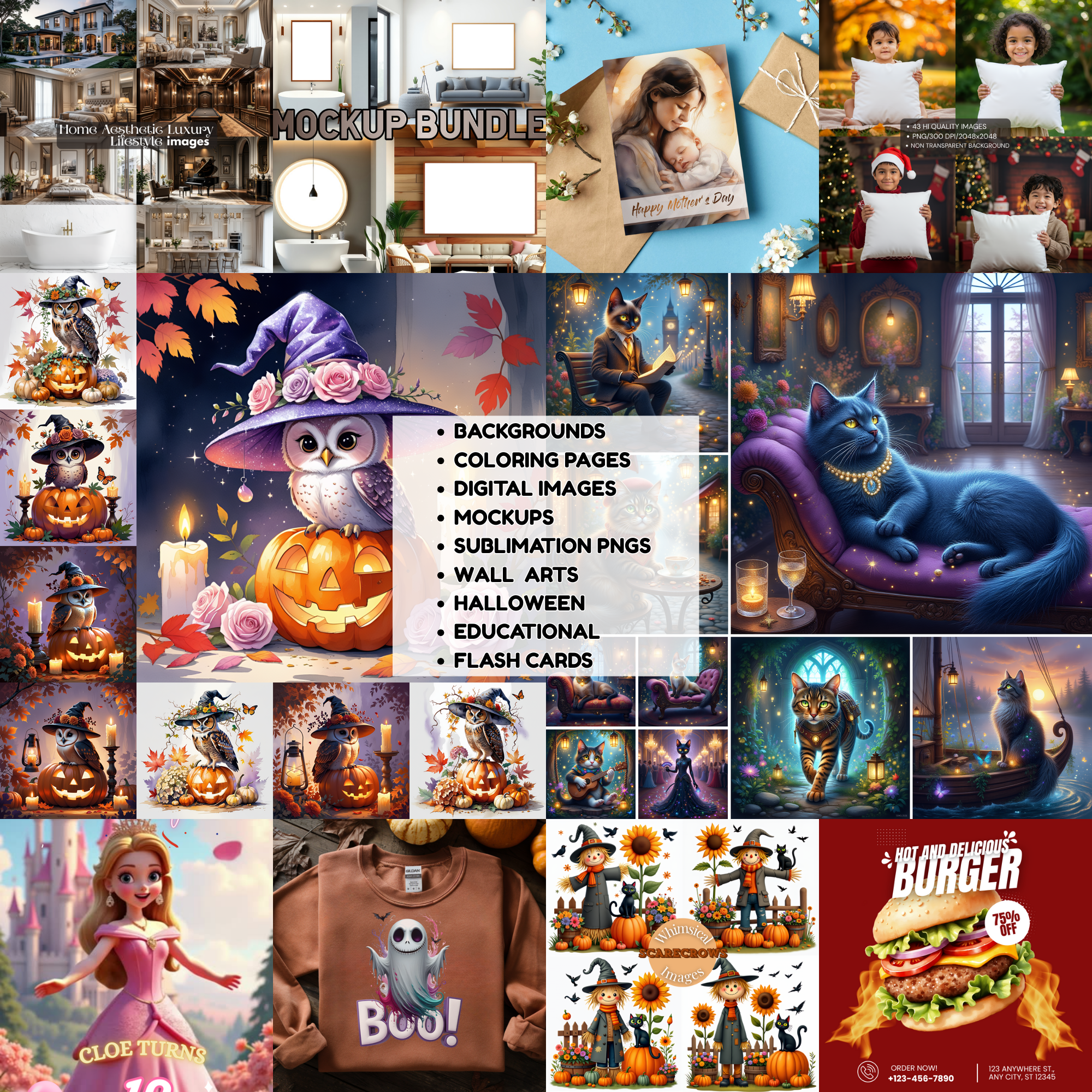 Whole Shop Lifetime Access Current & Future Digital Products Items with future packs, Entire Store Clipart Bundles Whole Shop Entire Shop