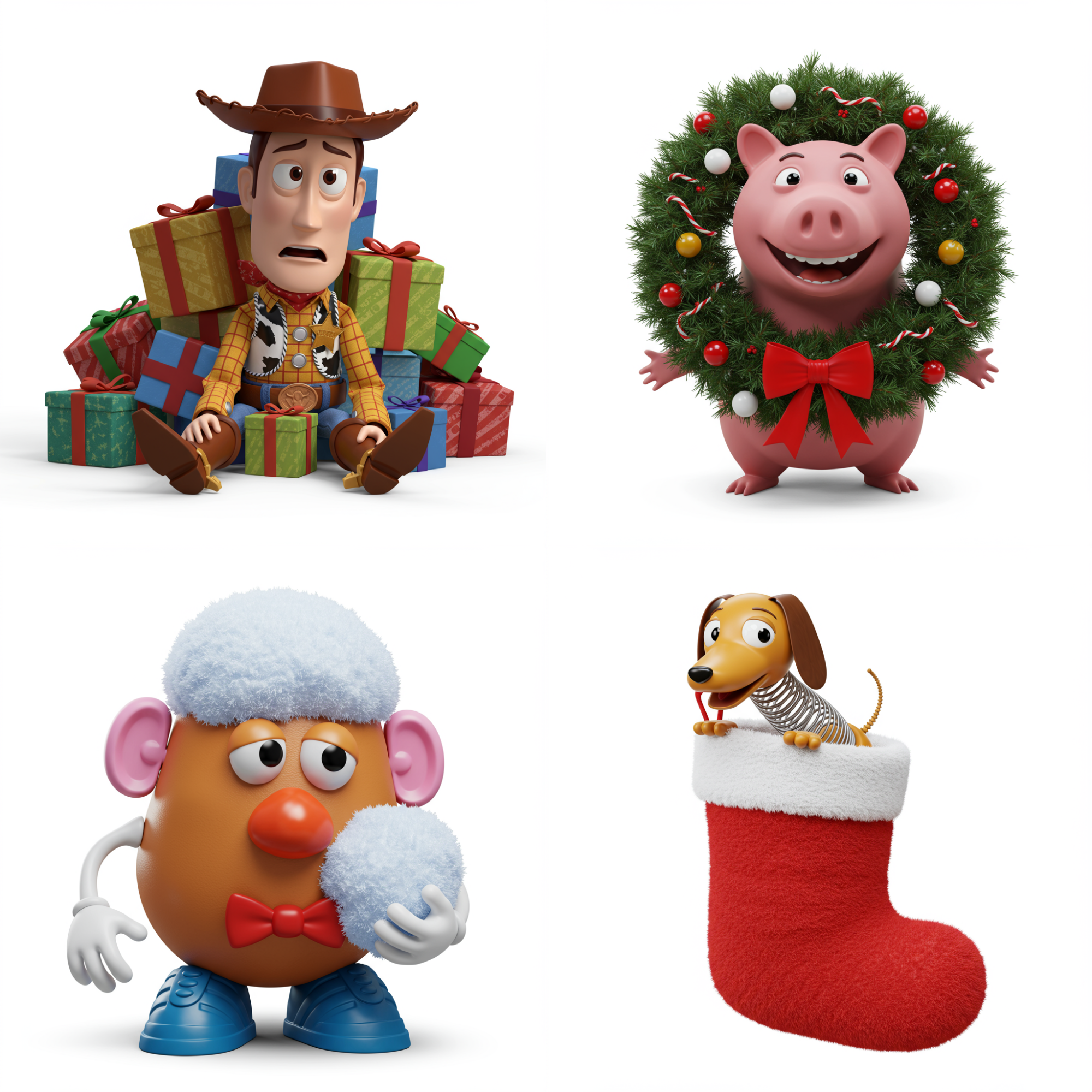 FREE Toy Story Christmas  Holiday Characters, Instant Download PNG Files Free Clipart, Disney Clipart Free