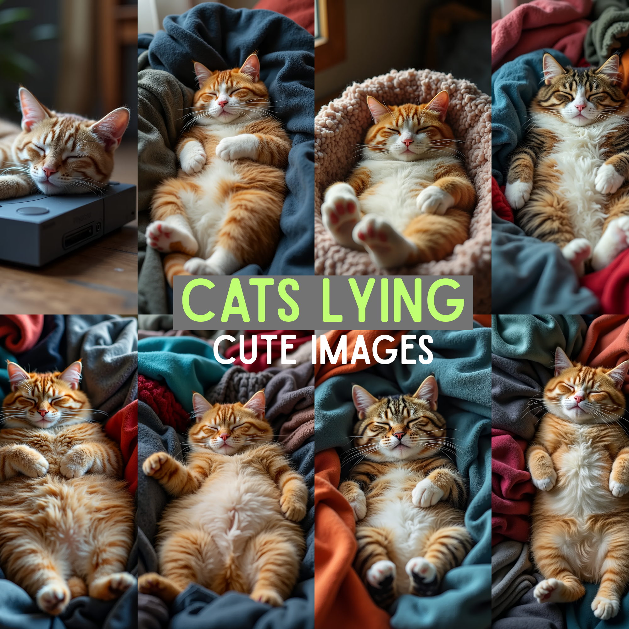Adorable Cats Lying Down, cats images, cute cats sleeping, cats images