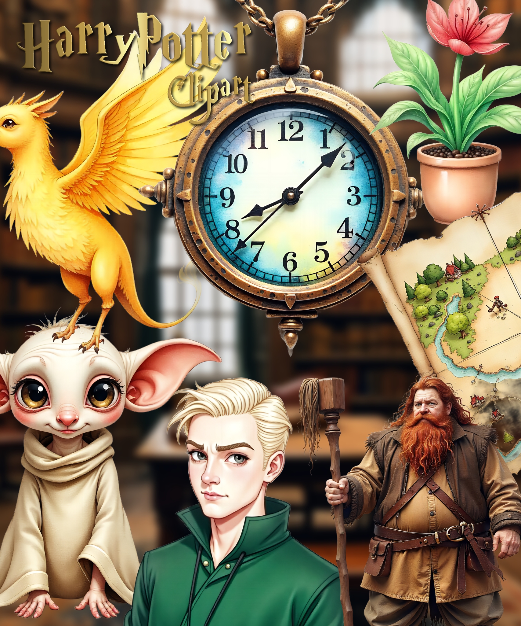 Harry Potter Clipart 1 Bundle, Harry potter clipart