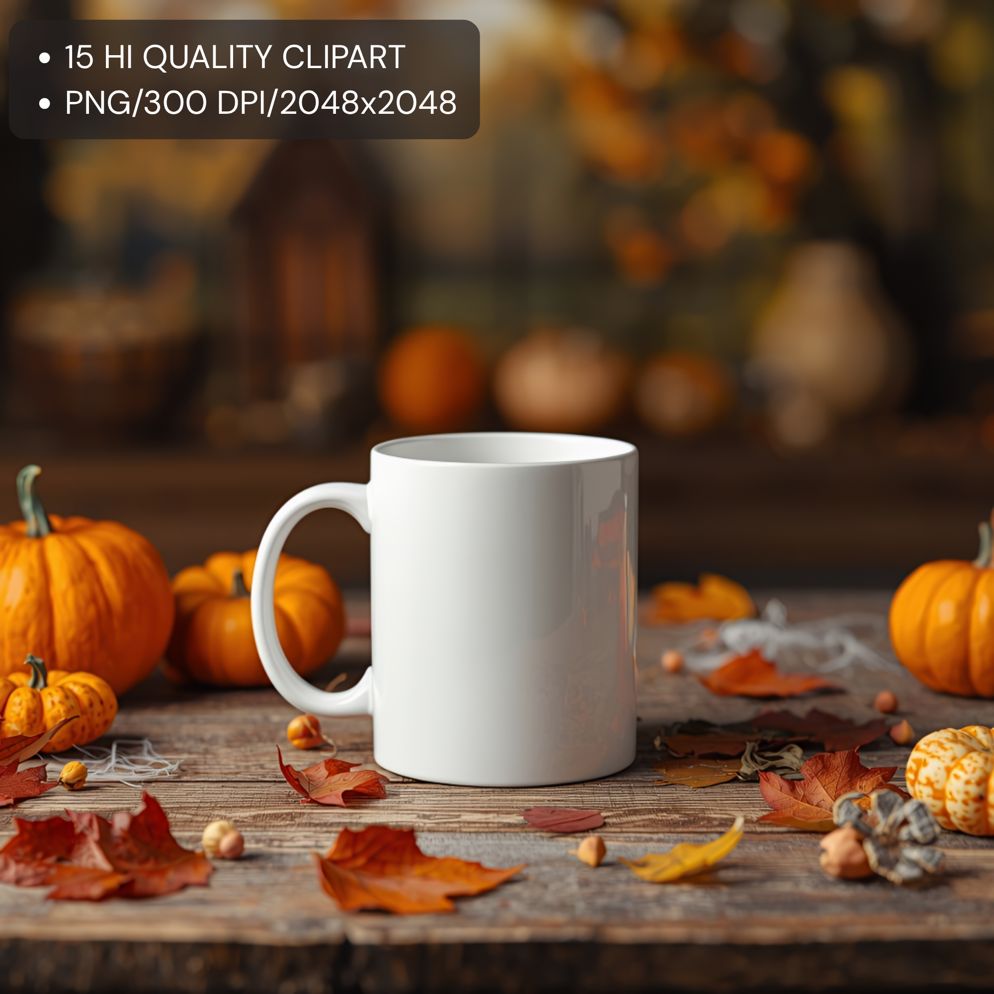 Fall & Halloween Mug Mockups White Mug Blank Mockups Spooky Season PNGs for Etsy Shops