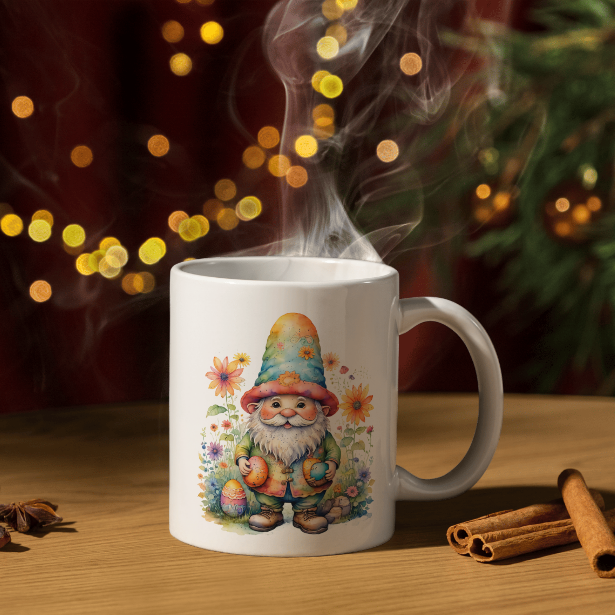 Whimsical Easter Gnomes: Hand-Painted Clipart Set, gnome cliparts, easter clipart watercolors