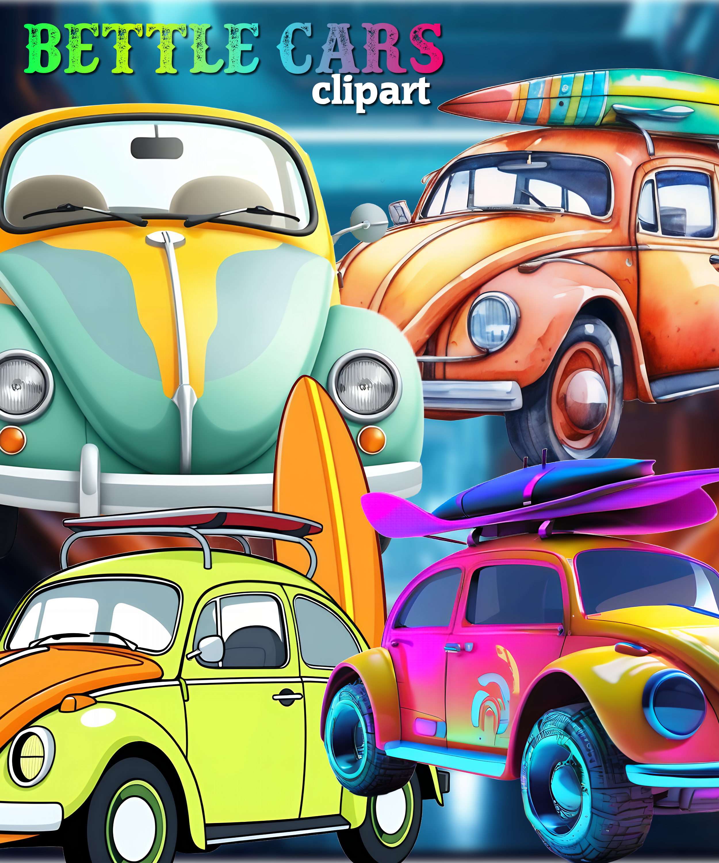 Bettle Cars Clipart, clipart, cars clipart