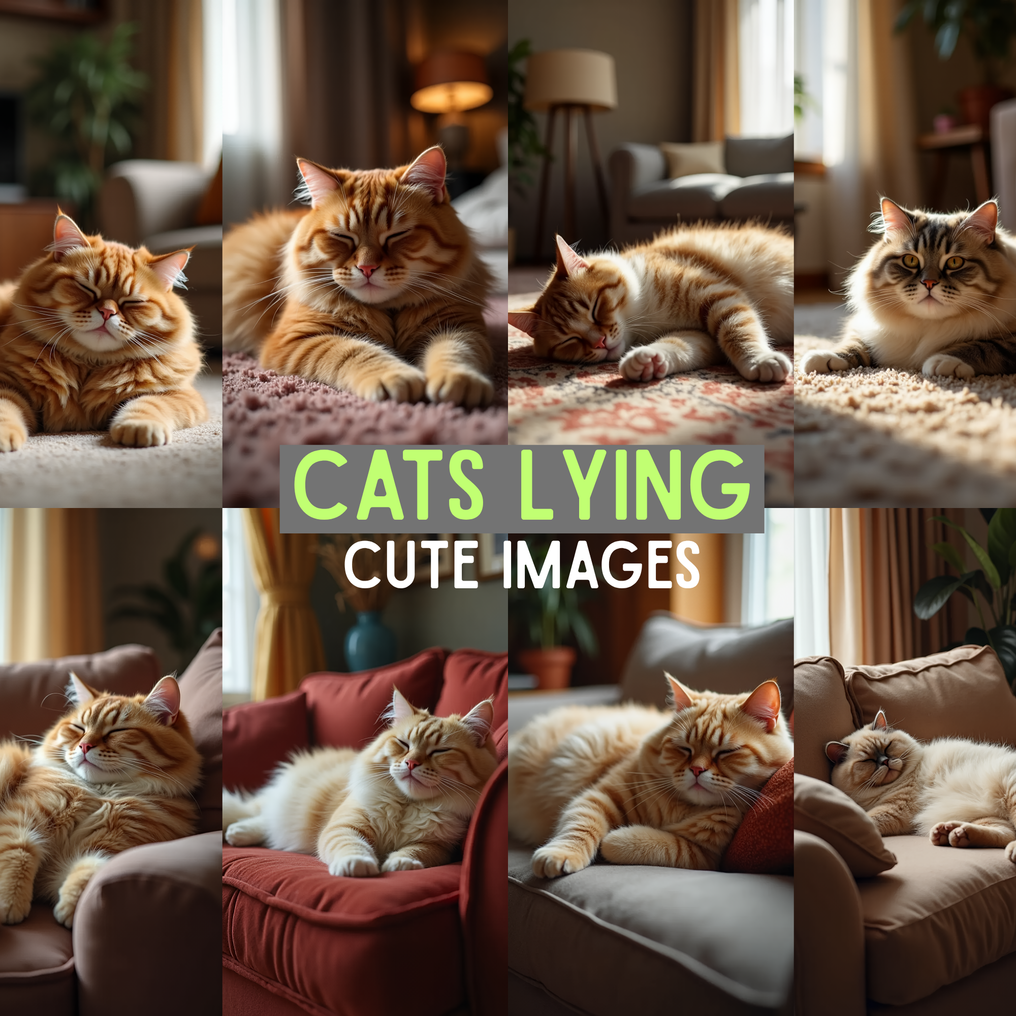 Adorable Cats Lying Down, cats images, cute cats sleeping, cats images