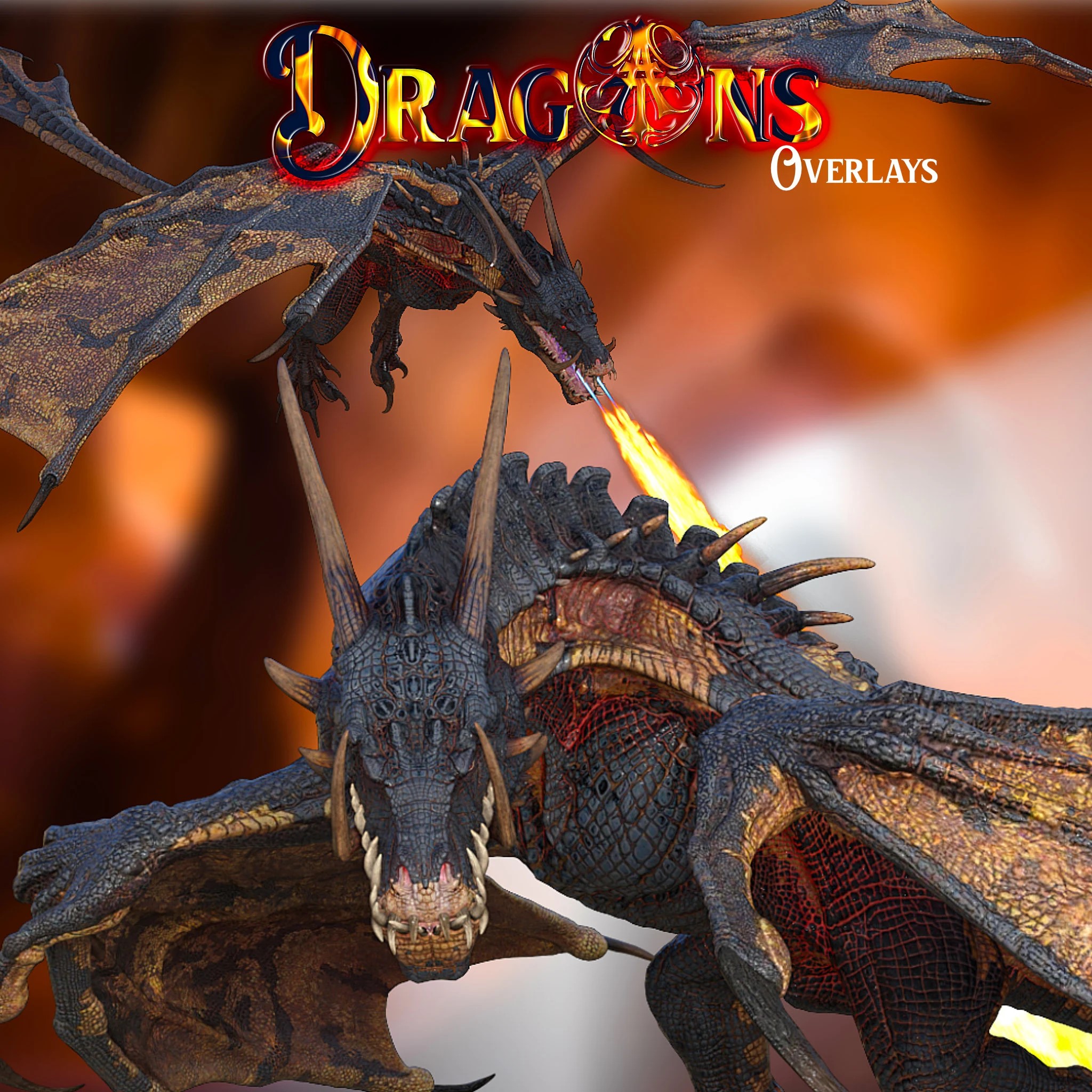 Dragon Overlays, clipart