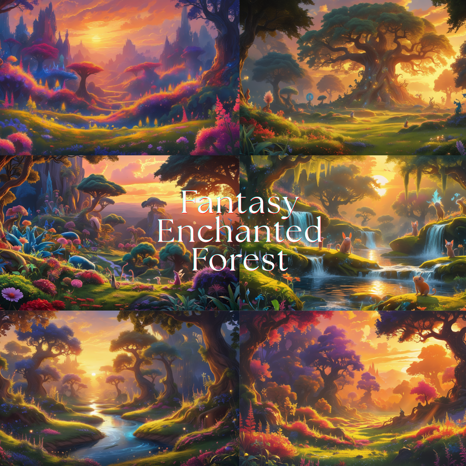 Whimsical Fantasy Forest Art, forest images, magical forest