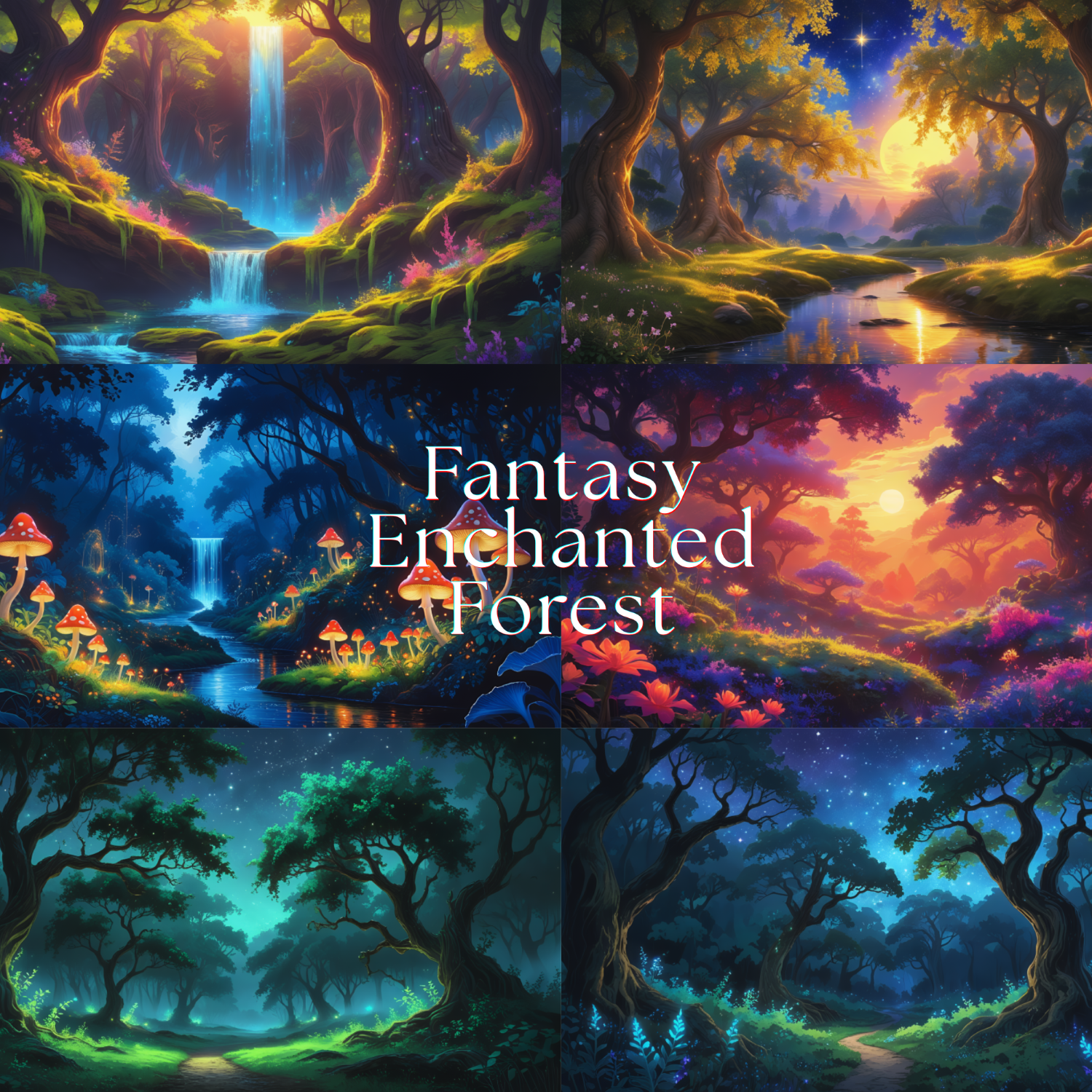 Whimsical Fantasy Forest Art, forest images, magical forest