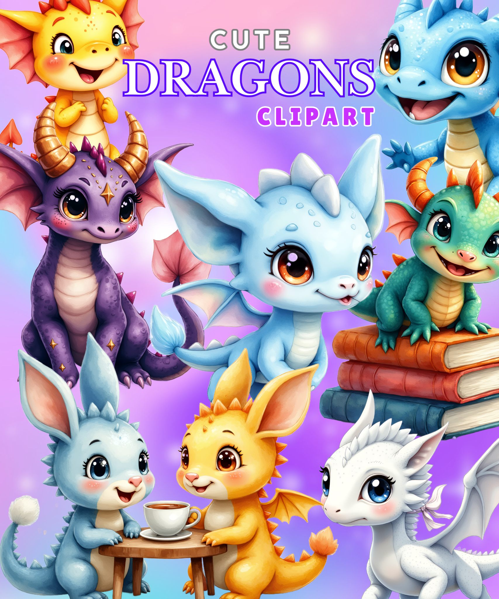 Cute Dragons Clipart, dragons images