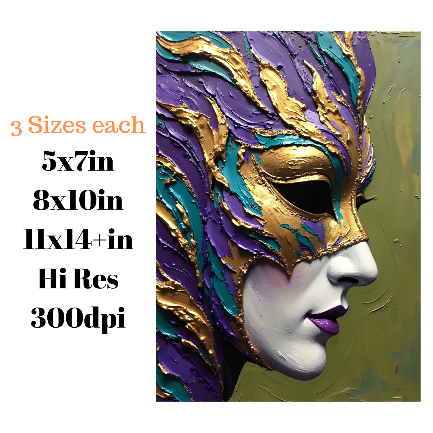 Vibrant Cultural Woman Portraits Prints V2- Set of 5 Unique Designs | Instant Digital Download - v2